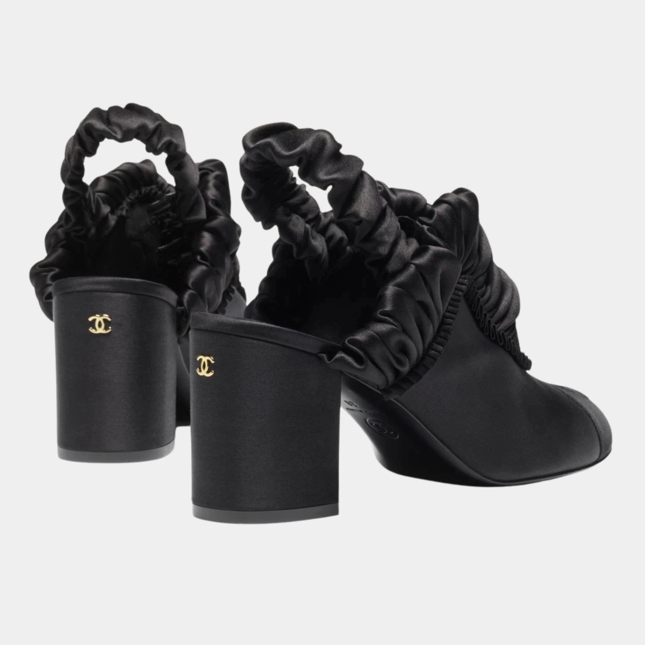 Slingbacks Silk Satin & Grosgrain