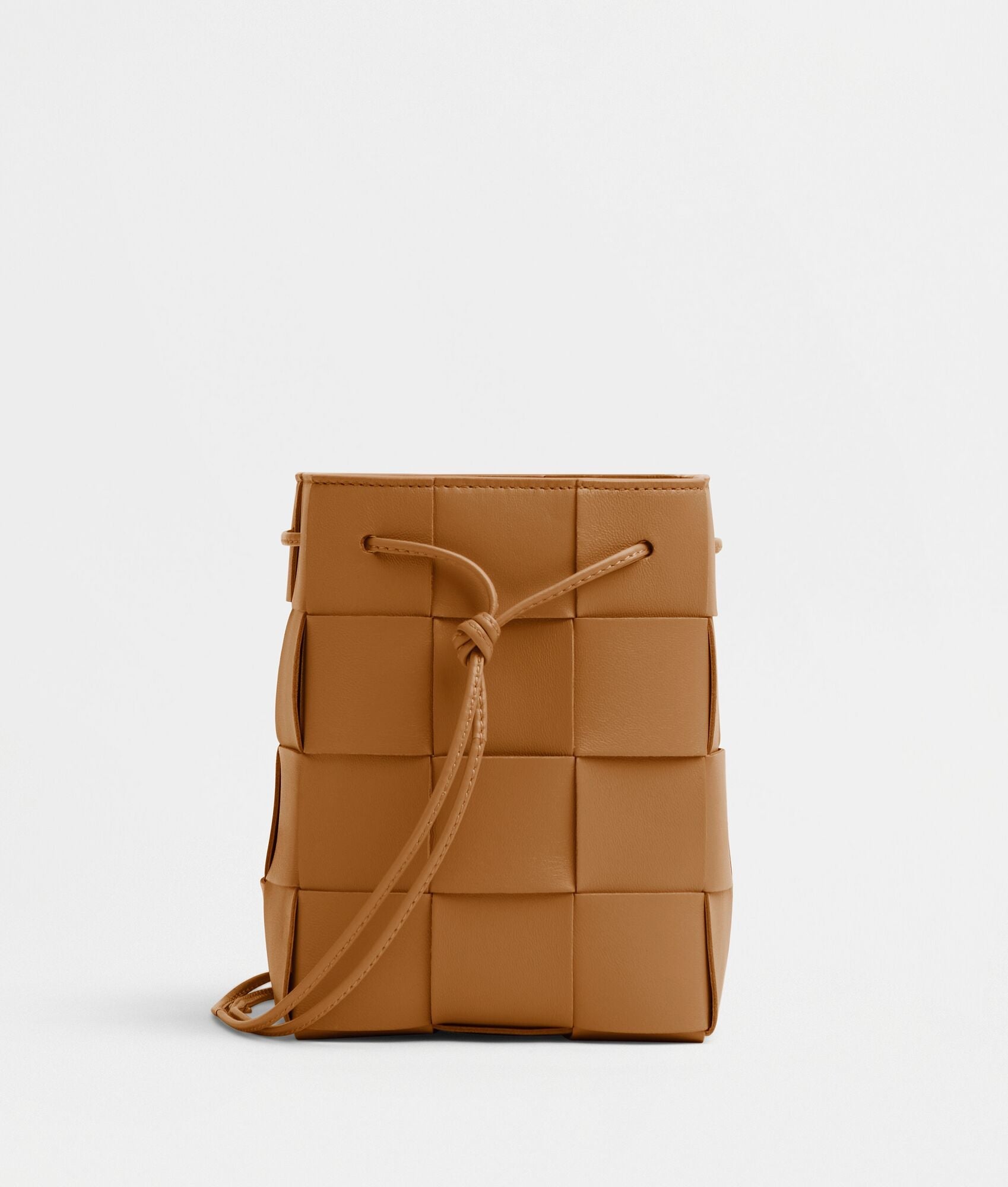 Small Cassette Cross-Body Bucket “camel”