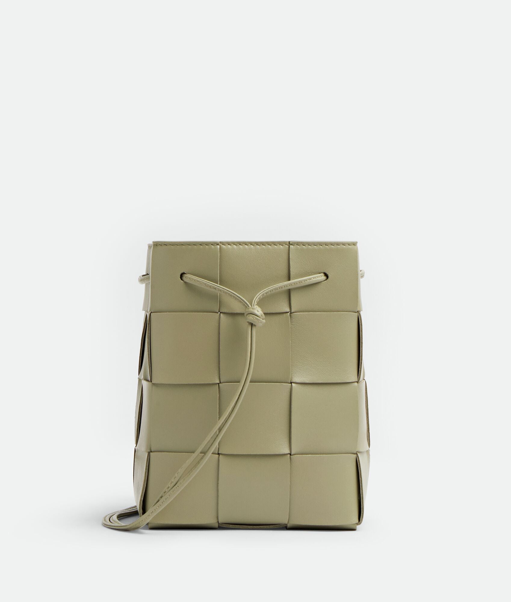 Small Cassette Cross-Body Bucket “Travertine”