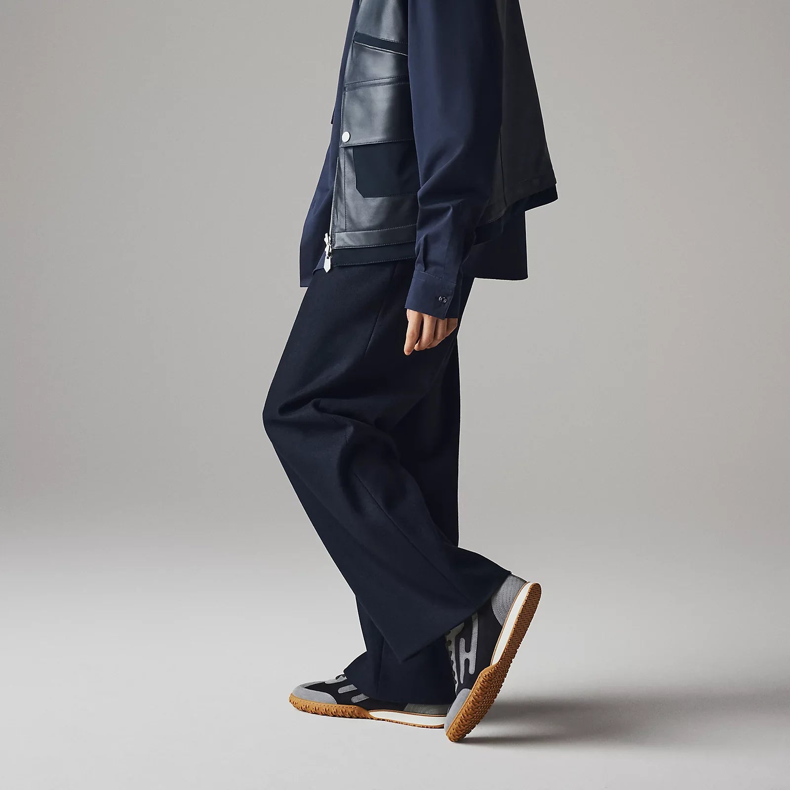 Jet sneaker - Marine / Gris Orage