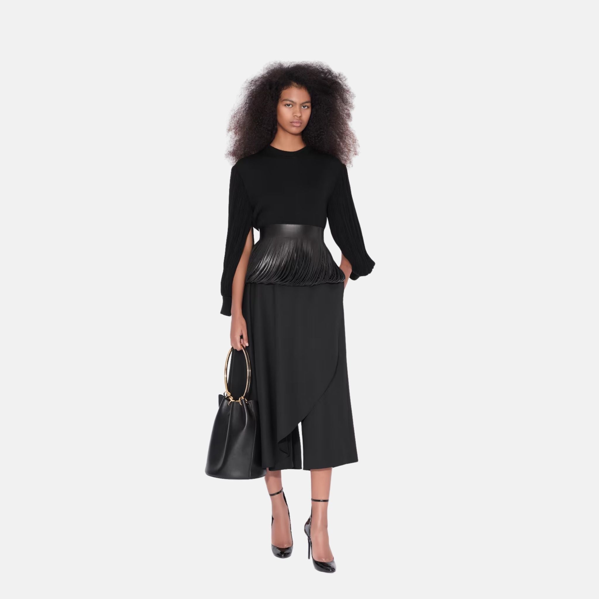 Fringed Leather Belt