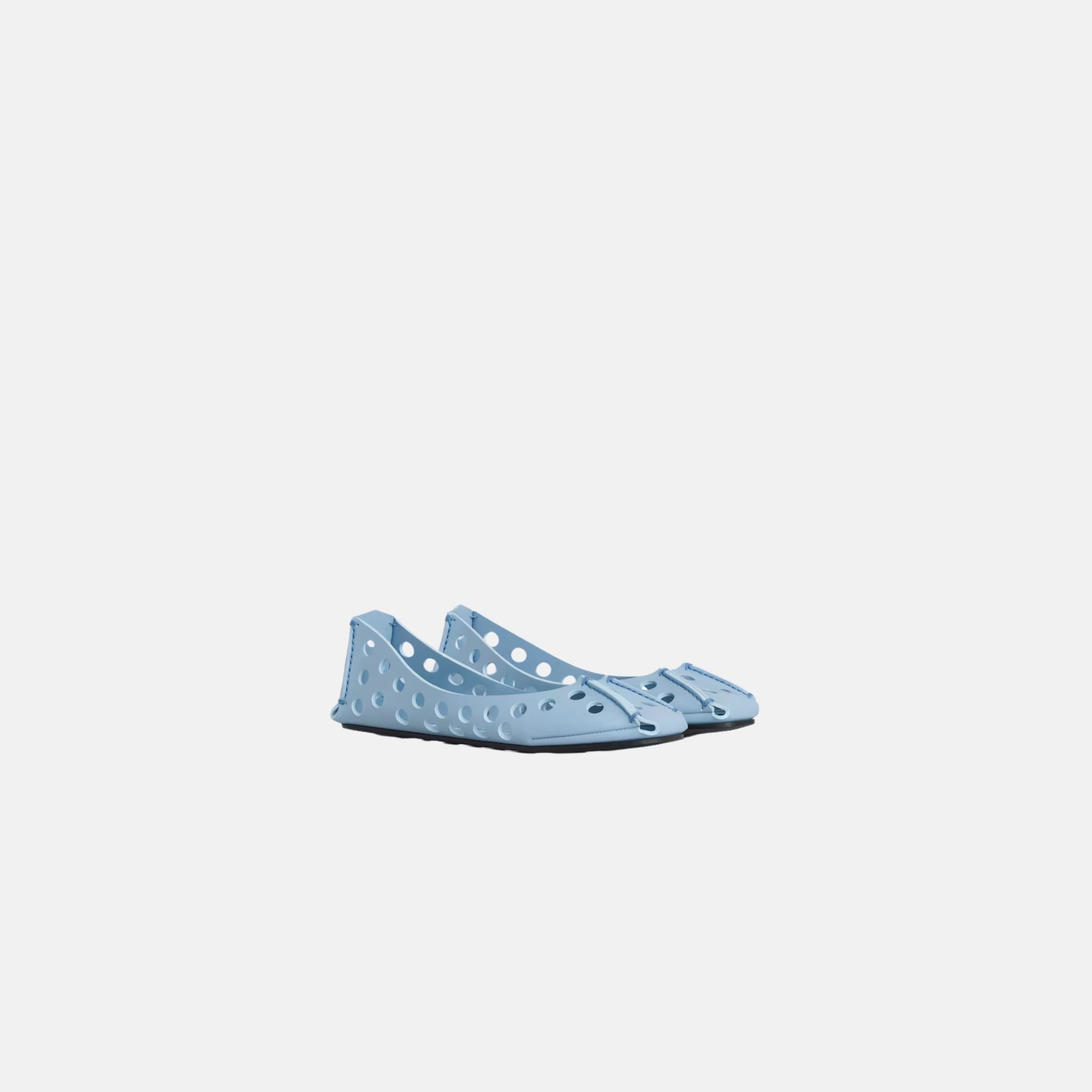 Perfo Ballet Flats In Perforated Leather