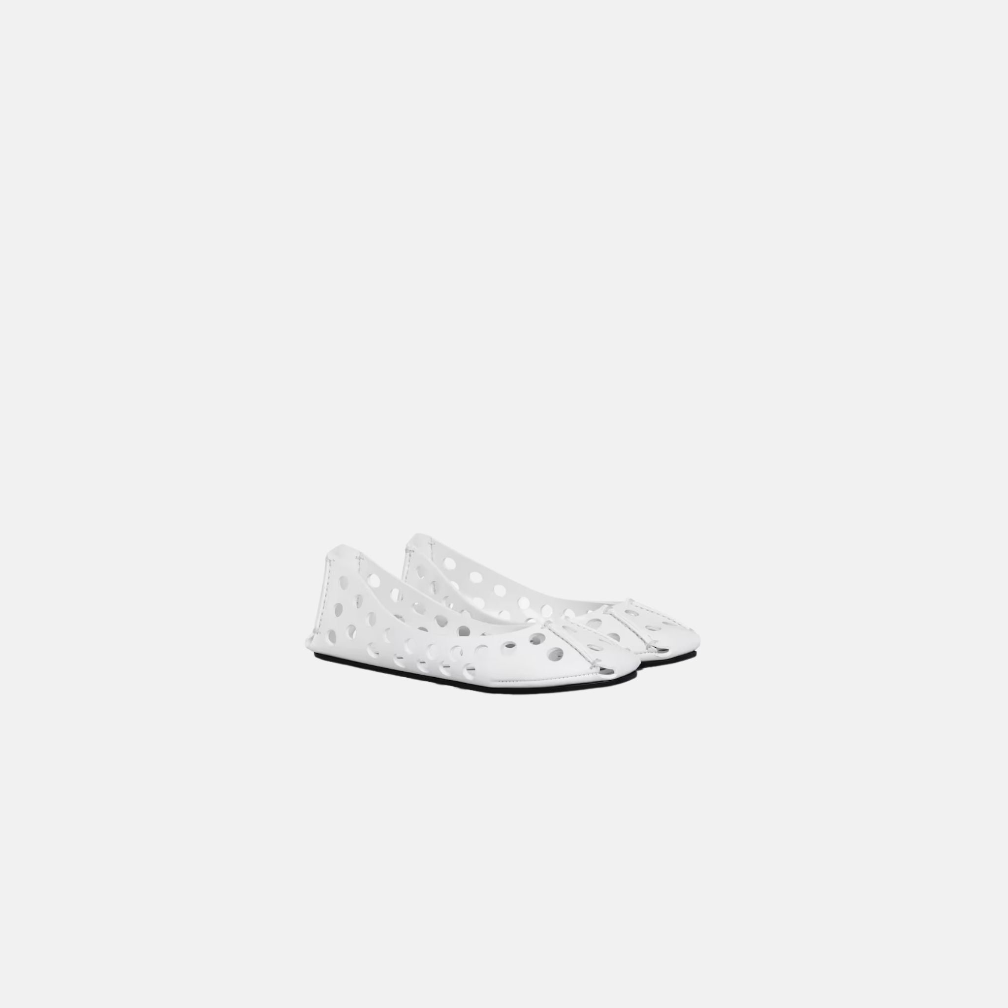 Perfo Ballet Flats In Perforated Leather