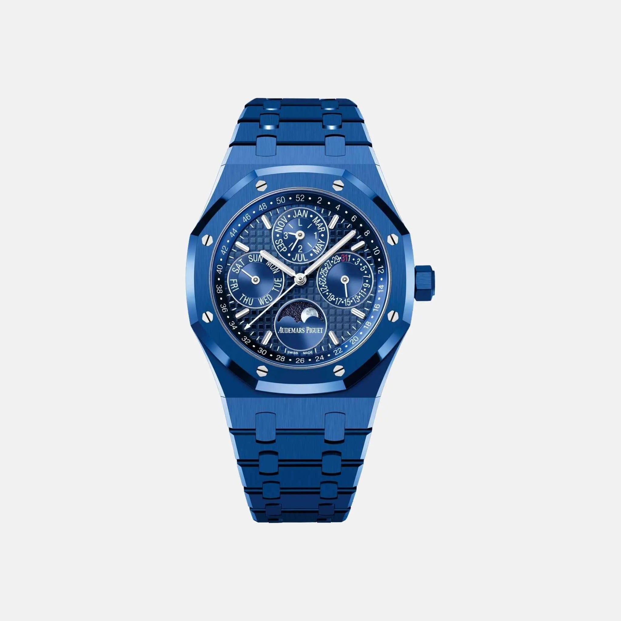 Royal Oak 26579CS.OO.1225CS.01 Perpetual Calendar Blue Dial