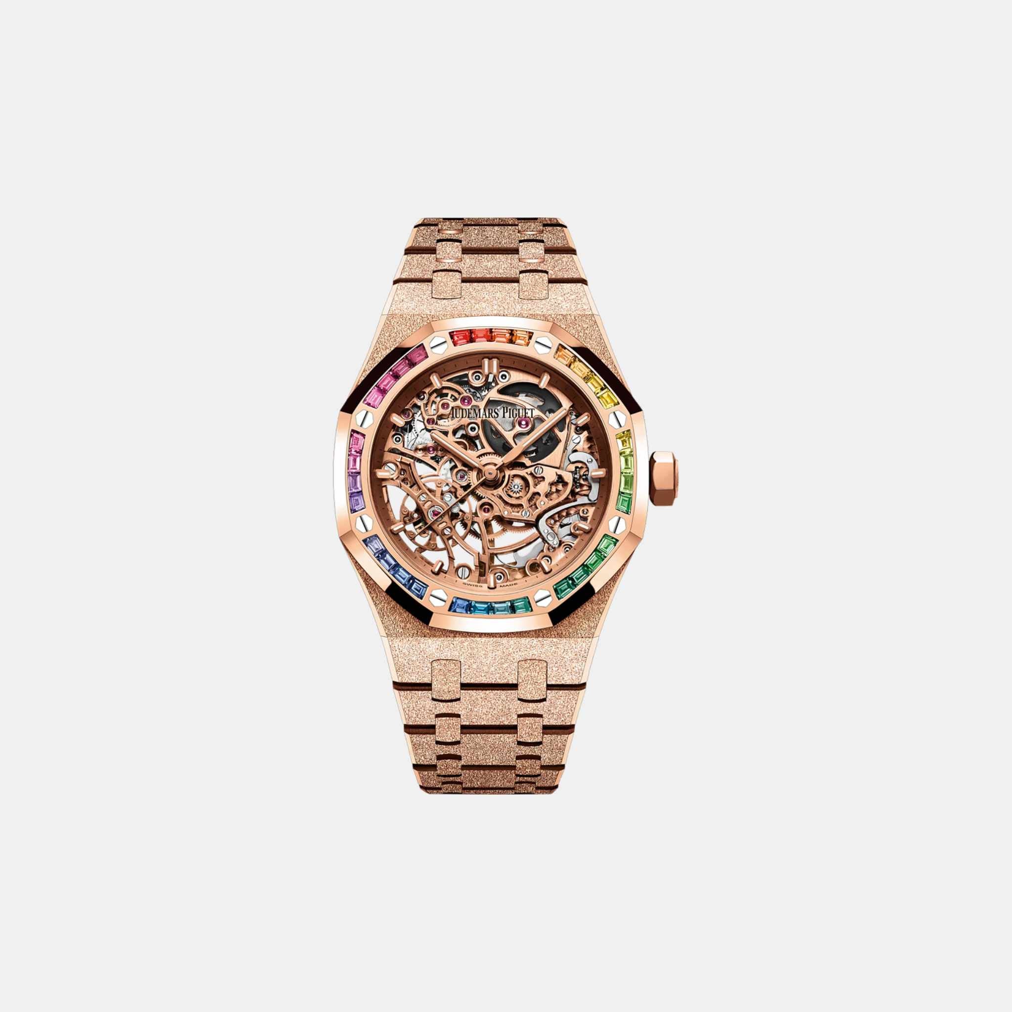 Royal Oak Frosted Gold Double Skeleton Balance Ref. 15468OR.YG.1259OR.01-B