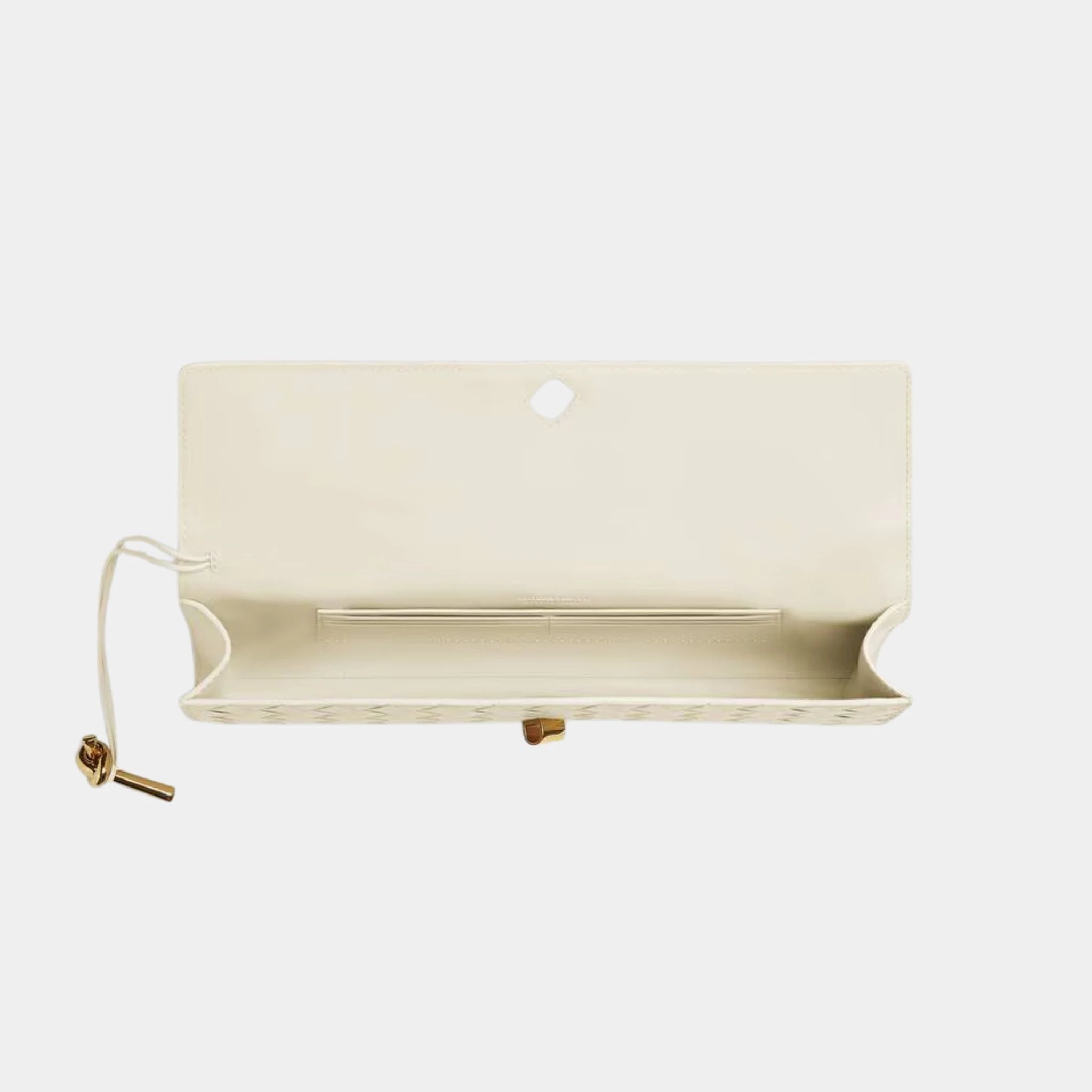 Andiamo Top Handle Clutch Intrecciato Leather