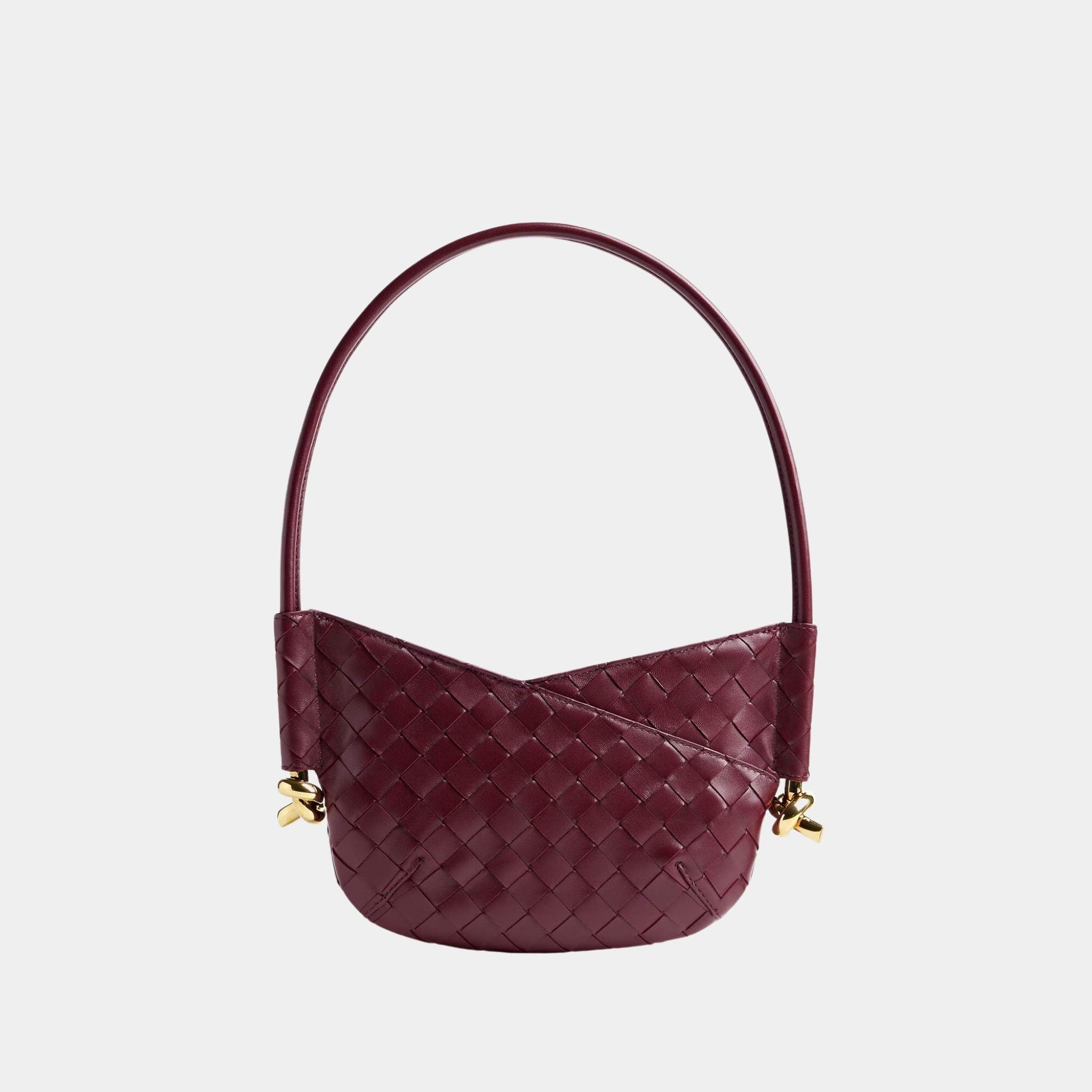 Baby Solstice Intrecciato Leather Bag