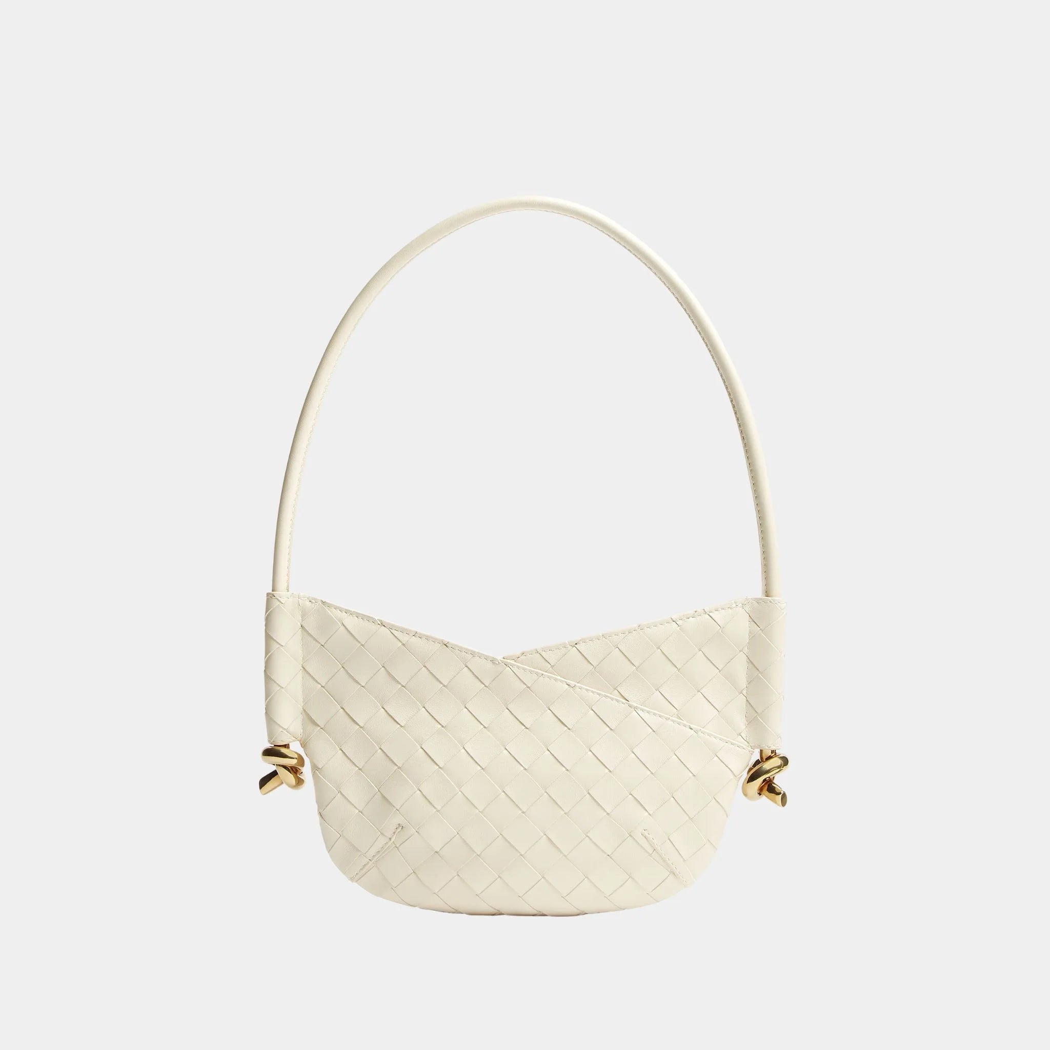 Baby Solstice Intrecciato Leather Bag