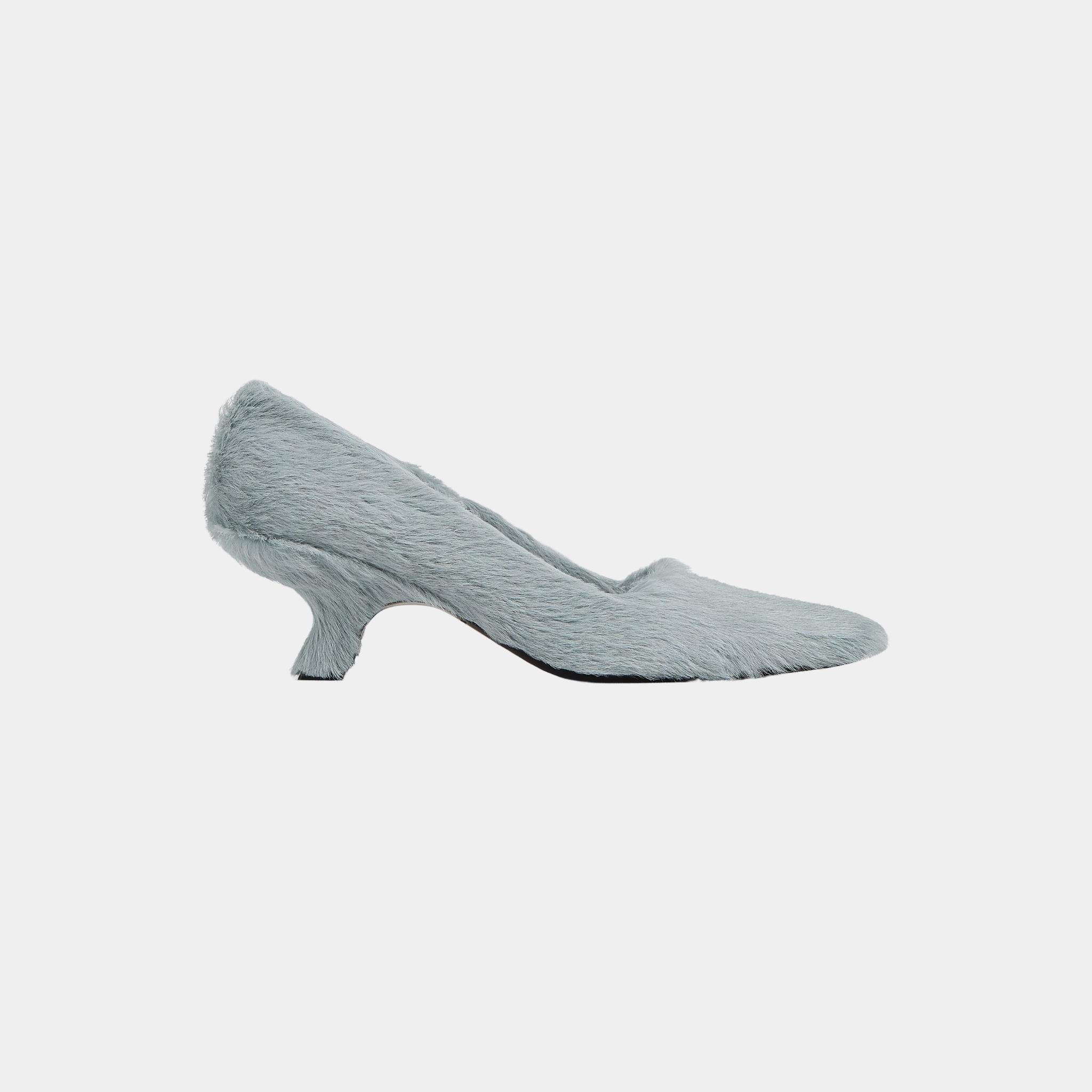 Boogie Kitten Heel Pump Calf Hair