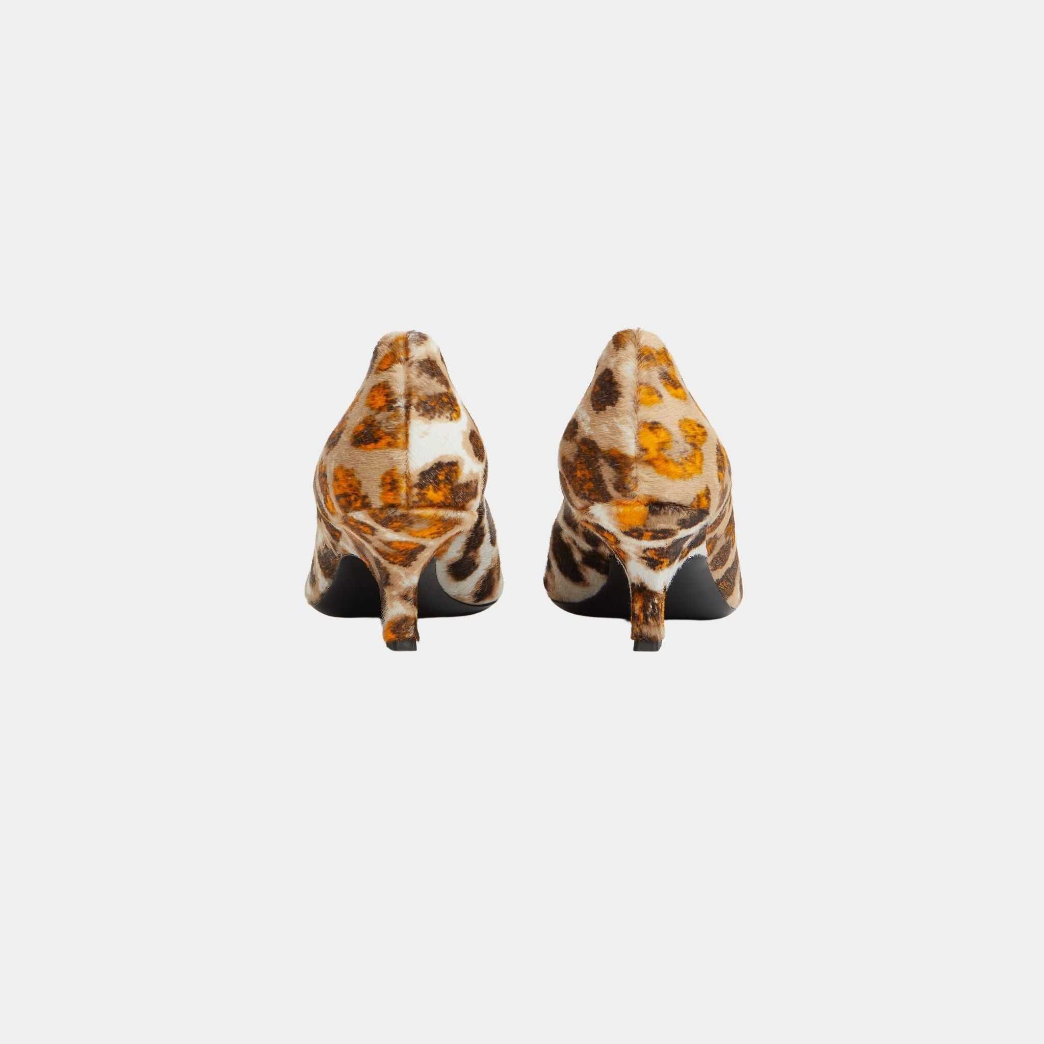 Boogie Kitten Heel Pump Calf Hair Jaguar Print