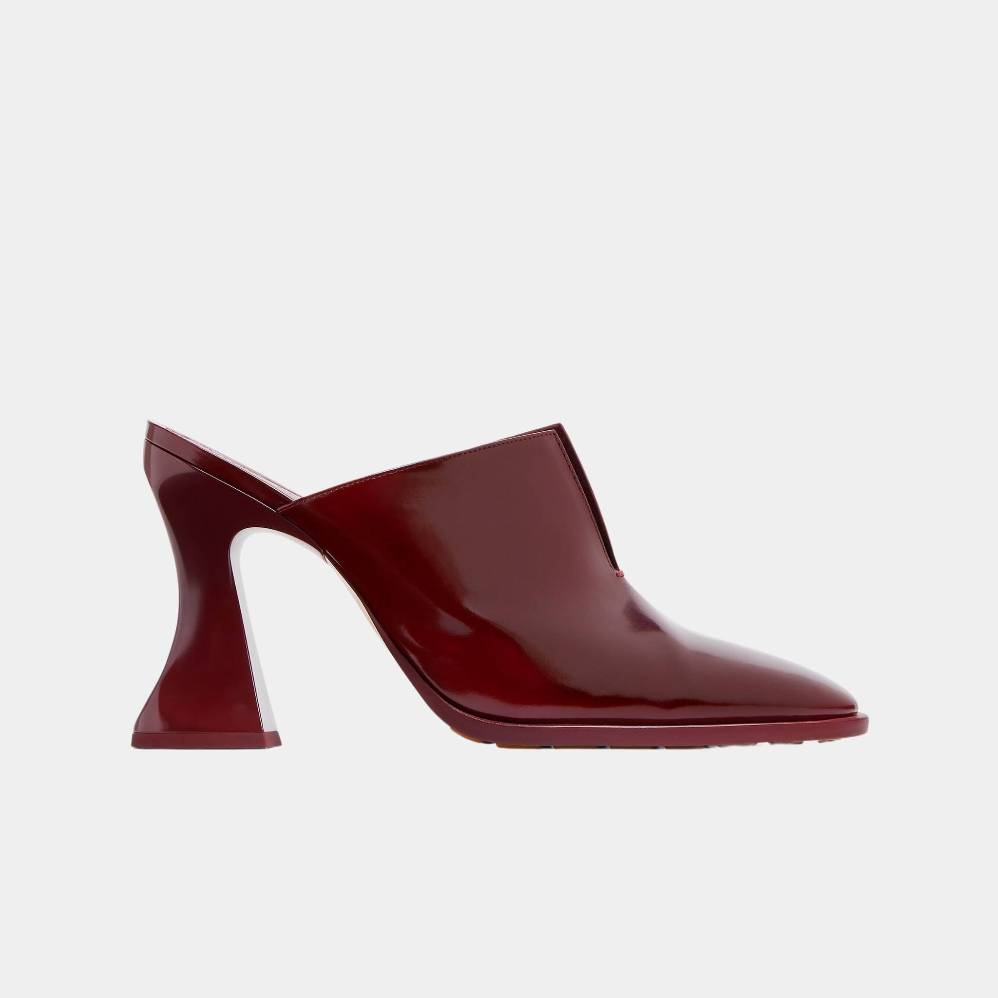 Cha-Cha Calfskin Leather Mule Pump