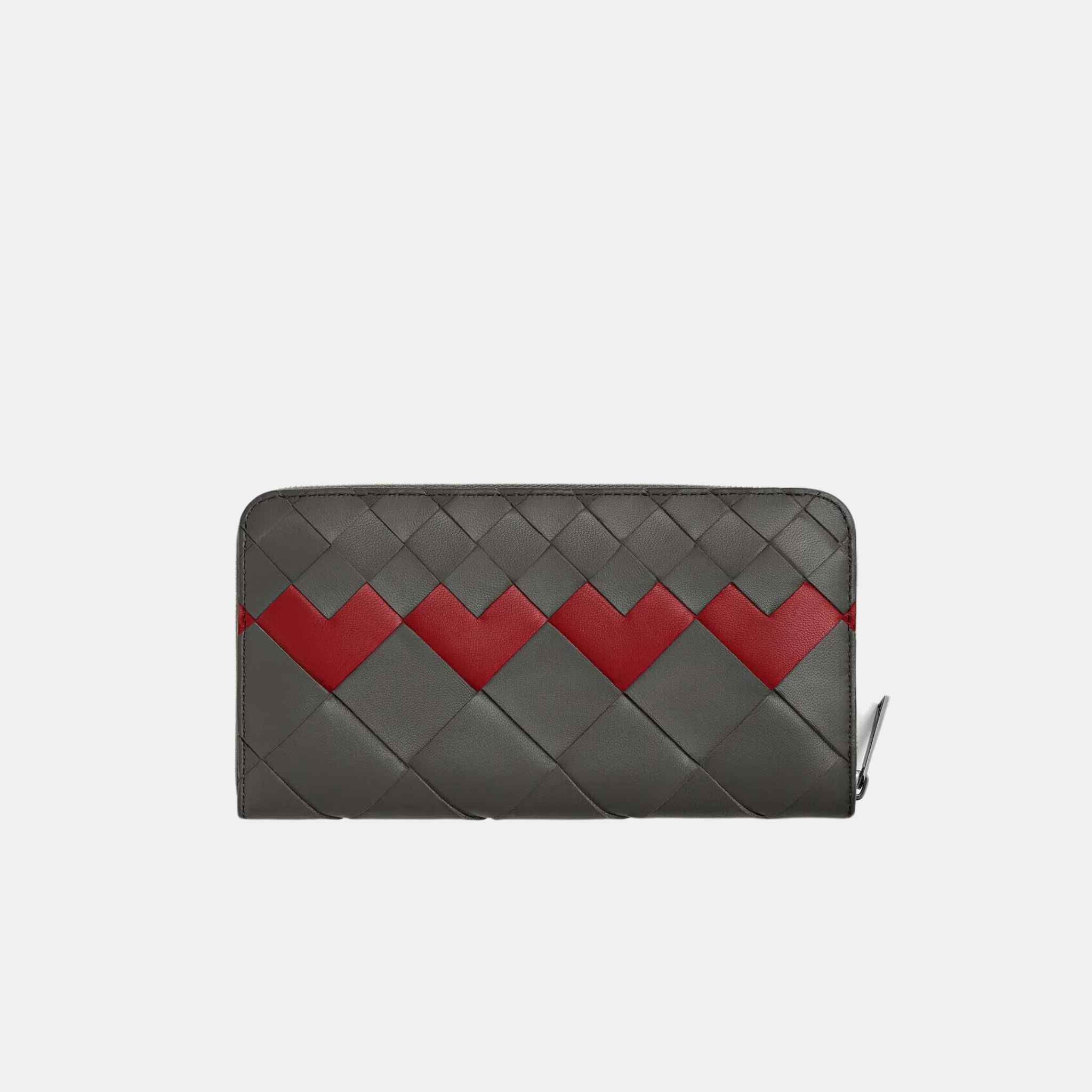 Intrecciato Zip Around Wallet