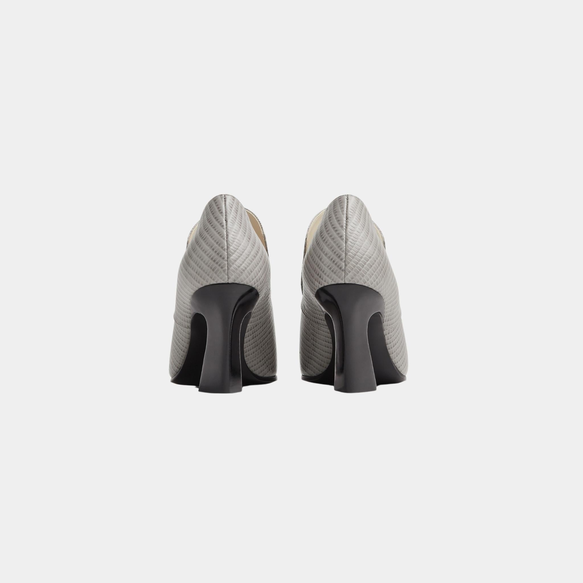 Lewis Lizard effect Leather Pump Loafer