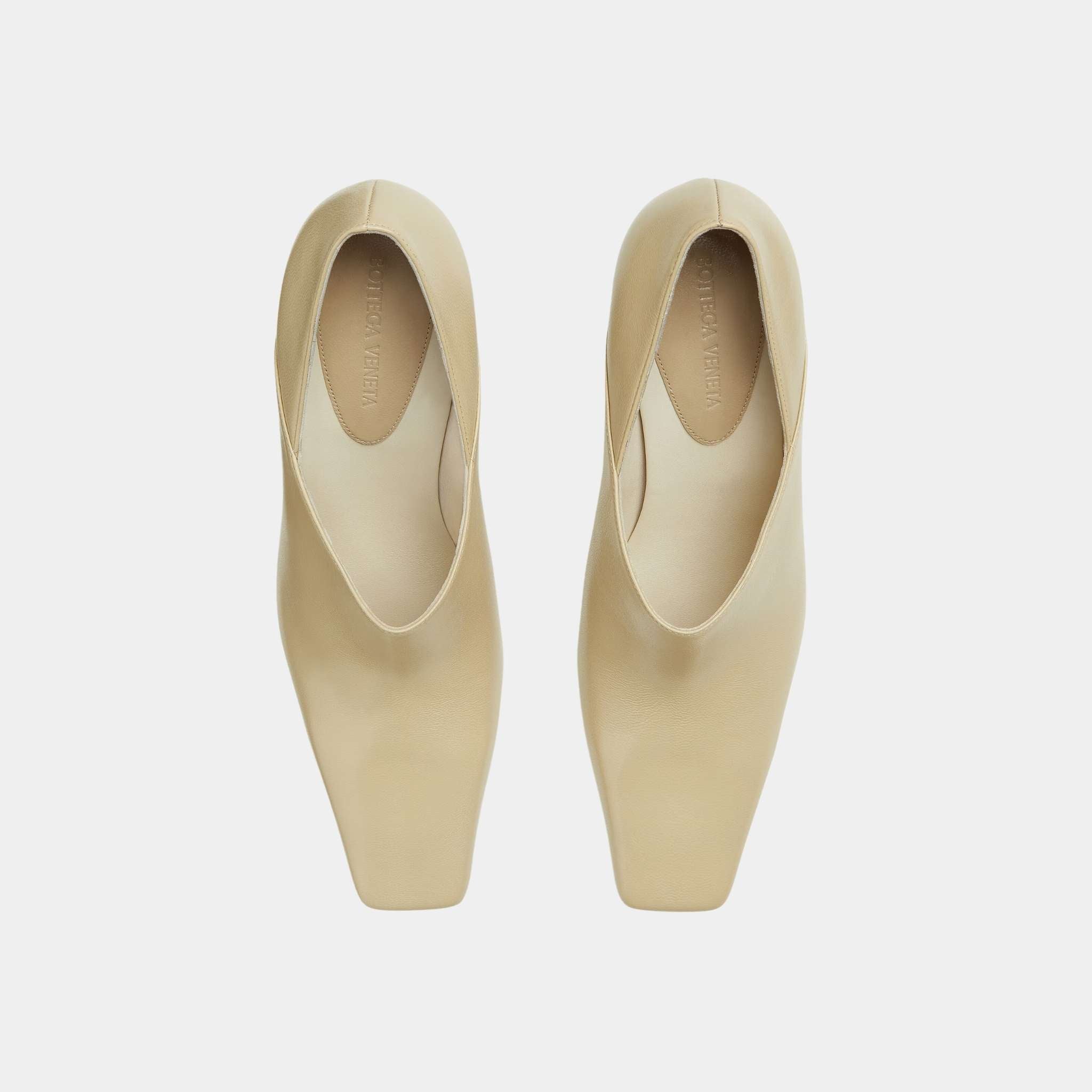 Lewis Pump Calfskin with Sculptural Sloped Heel