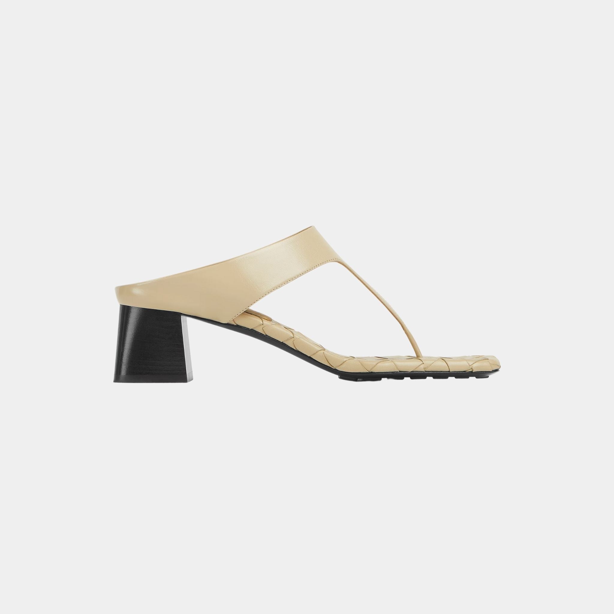 Marella Kitten Heel Thong Sandal Calfskin