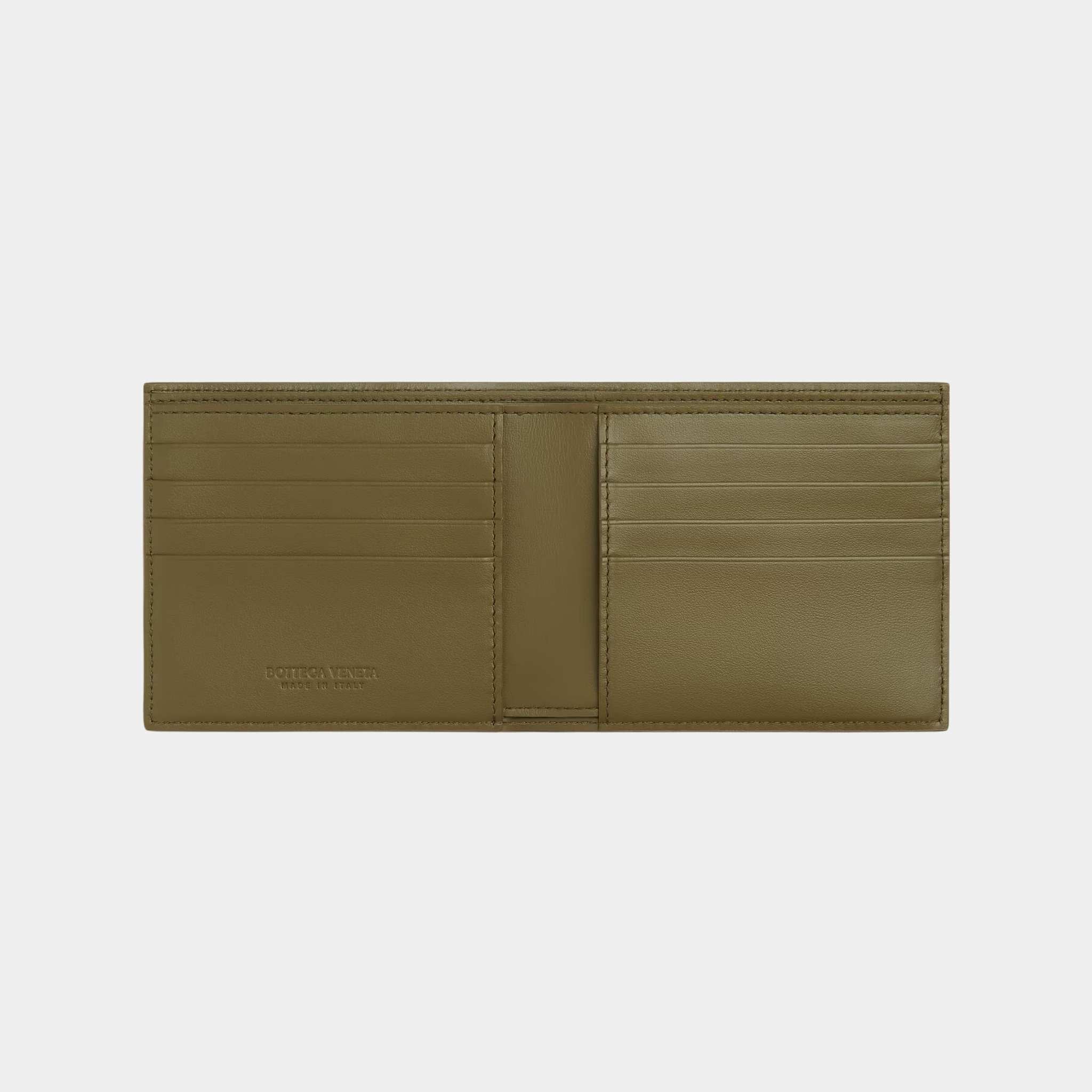 Ostrich Bi Fold Leather Wallet