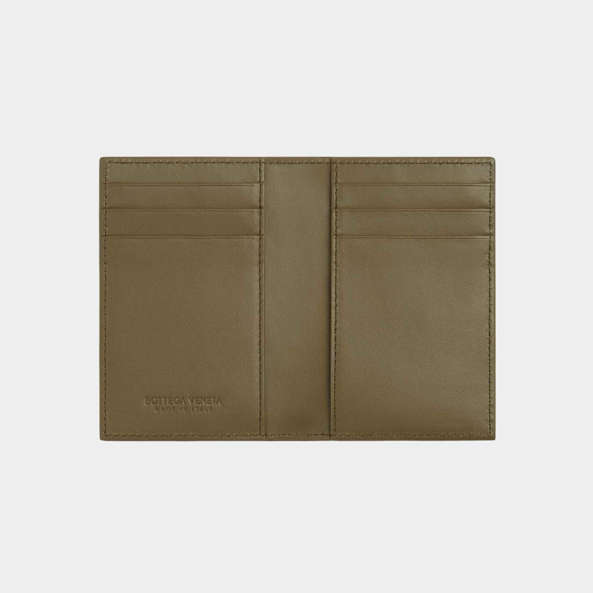 Ostrich Leather Flap Card Case