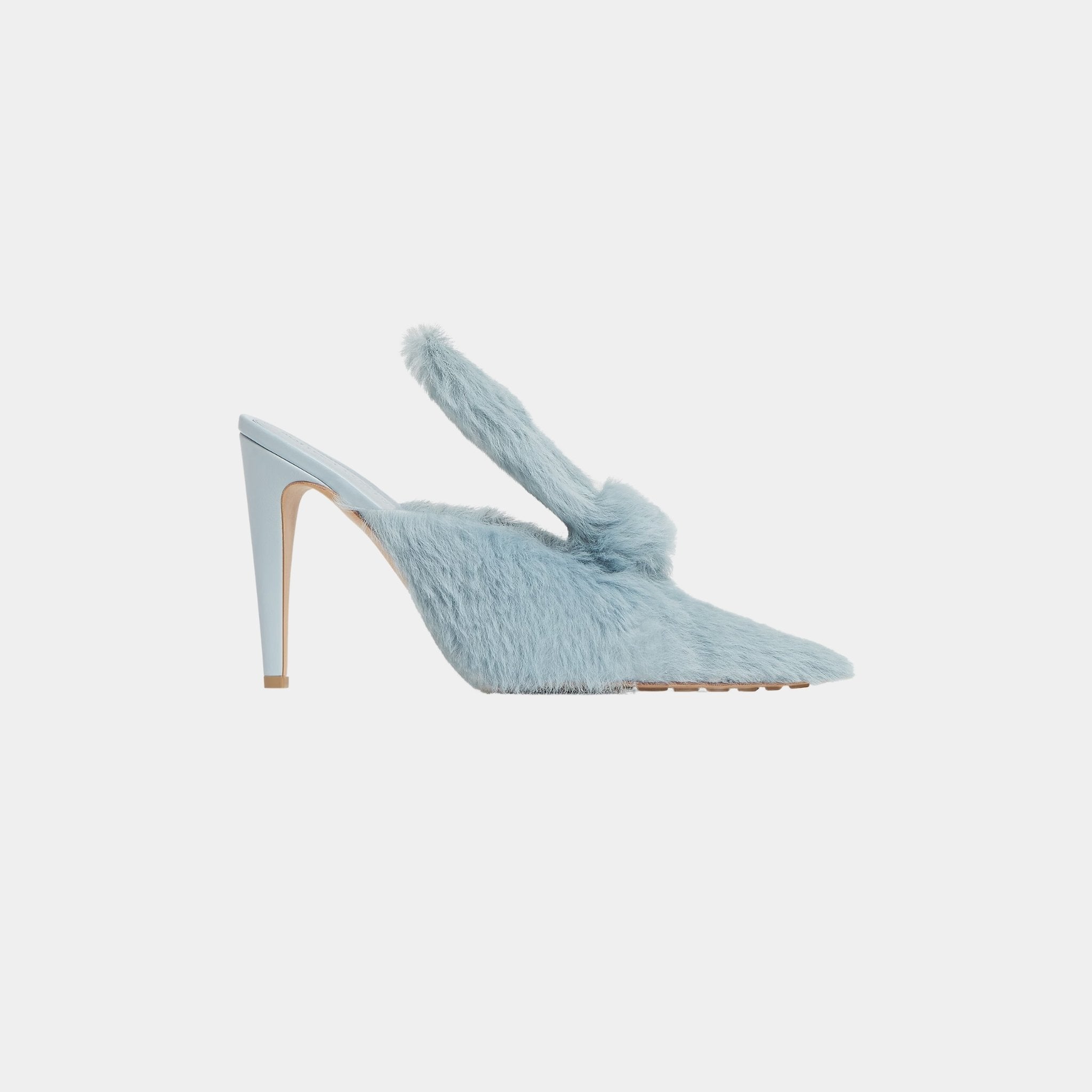 Punta Mule Pump Rabbit-inspired Solf Calf Hair