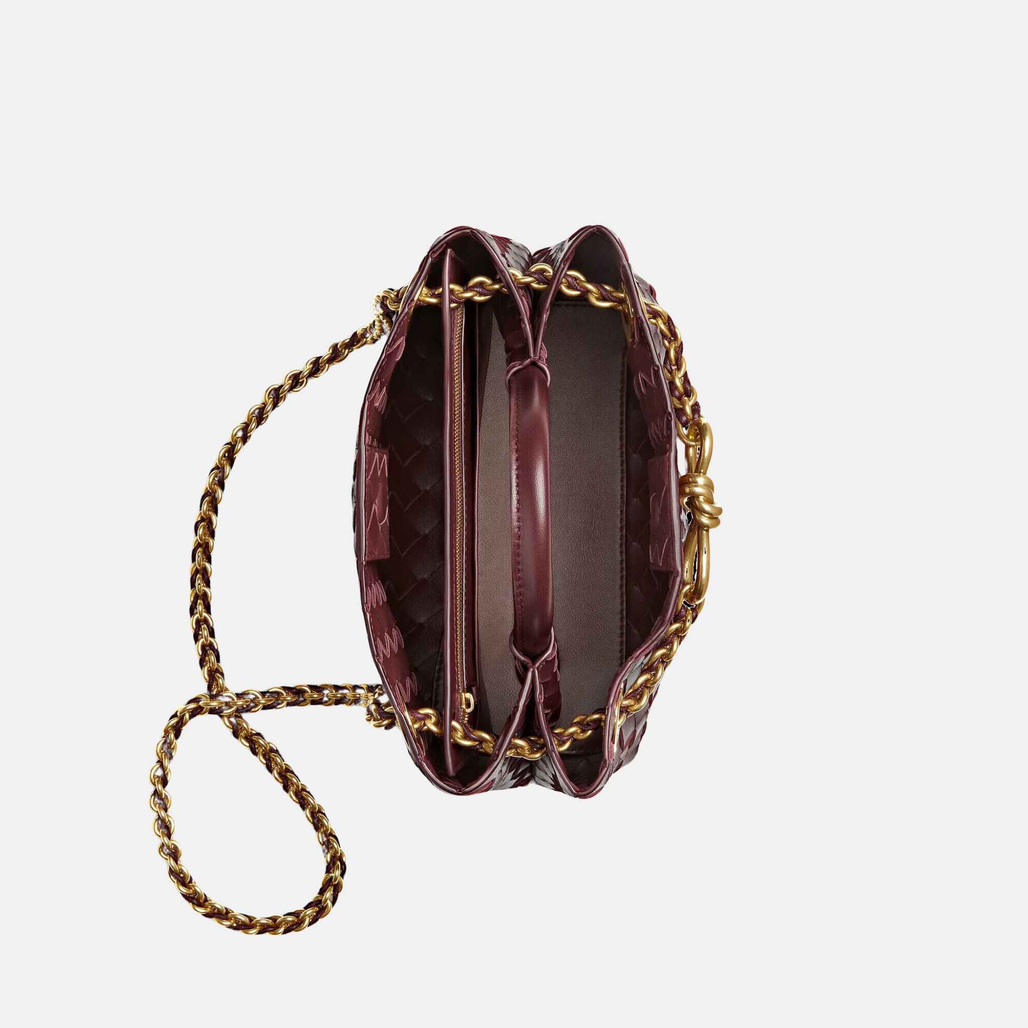 Small Andiamo Top Handle Bag in Intrecciato