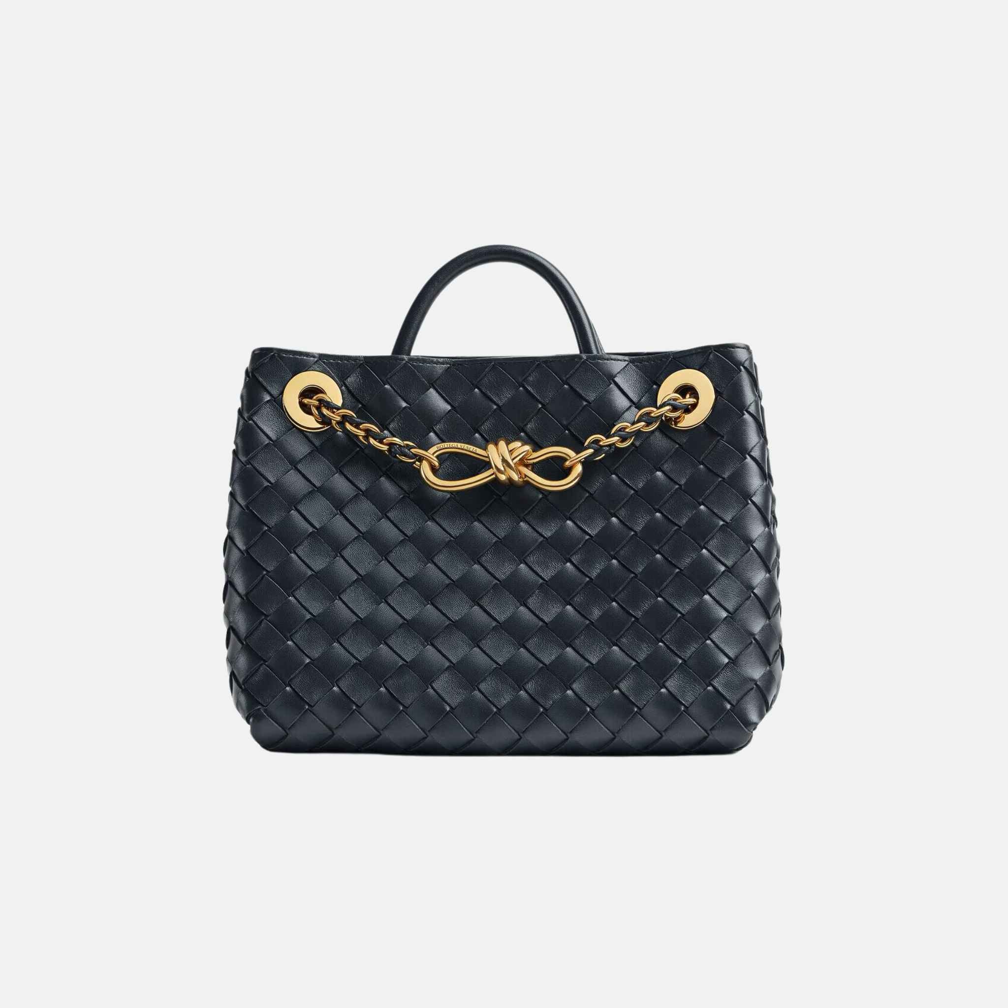 Small Andiamo Top Handle Bag in Intrecciato