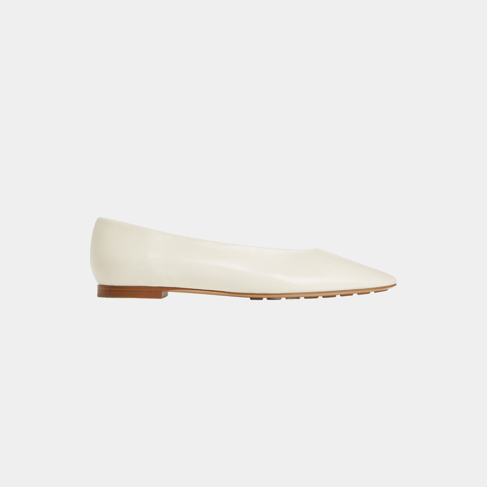 Sofia Ballerina with Supple Construction in Shiny Calfskin