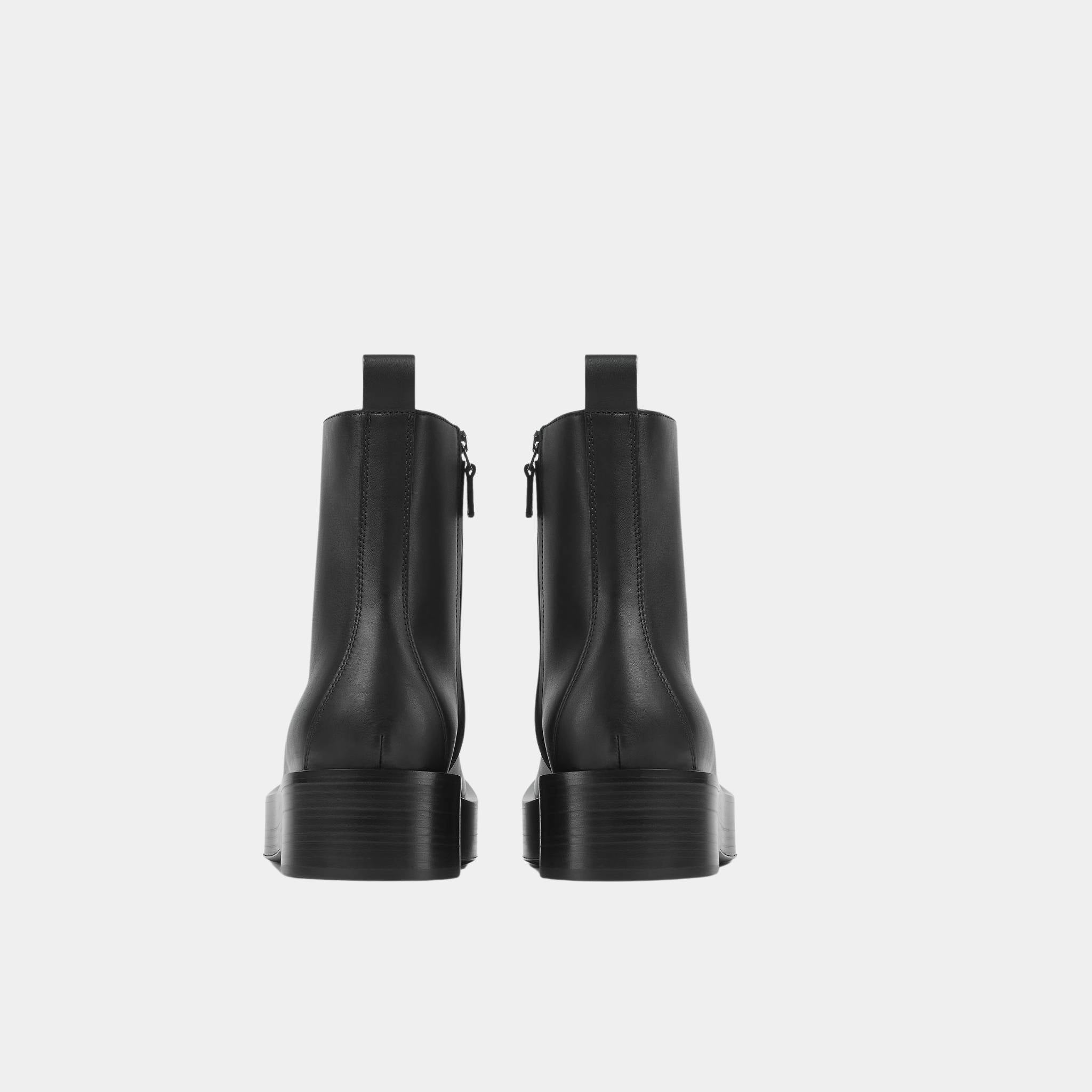 Torino Ankle Boot Smooth Calfskin Flatform Outsole