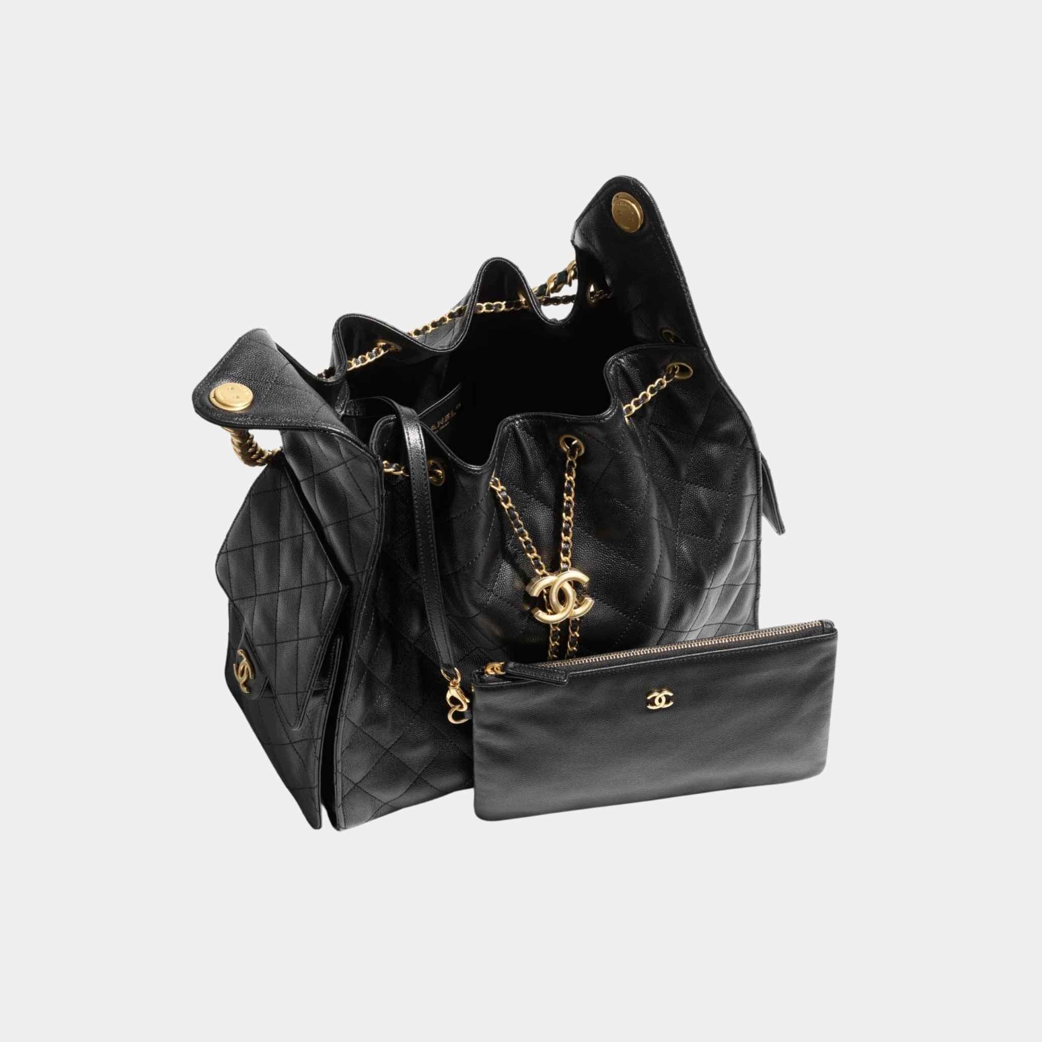 25 Medium Handbag Grained Calfskin And Gold-Tone Metal