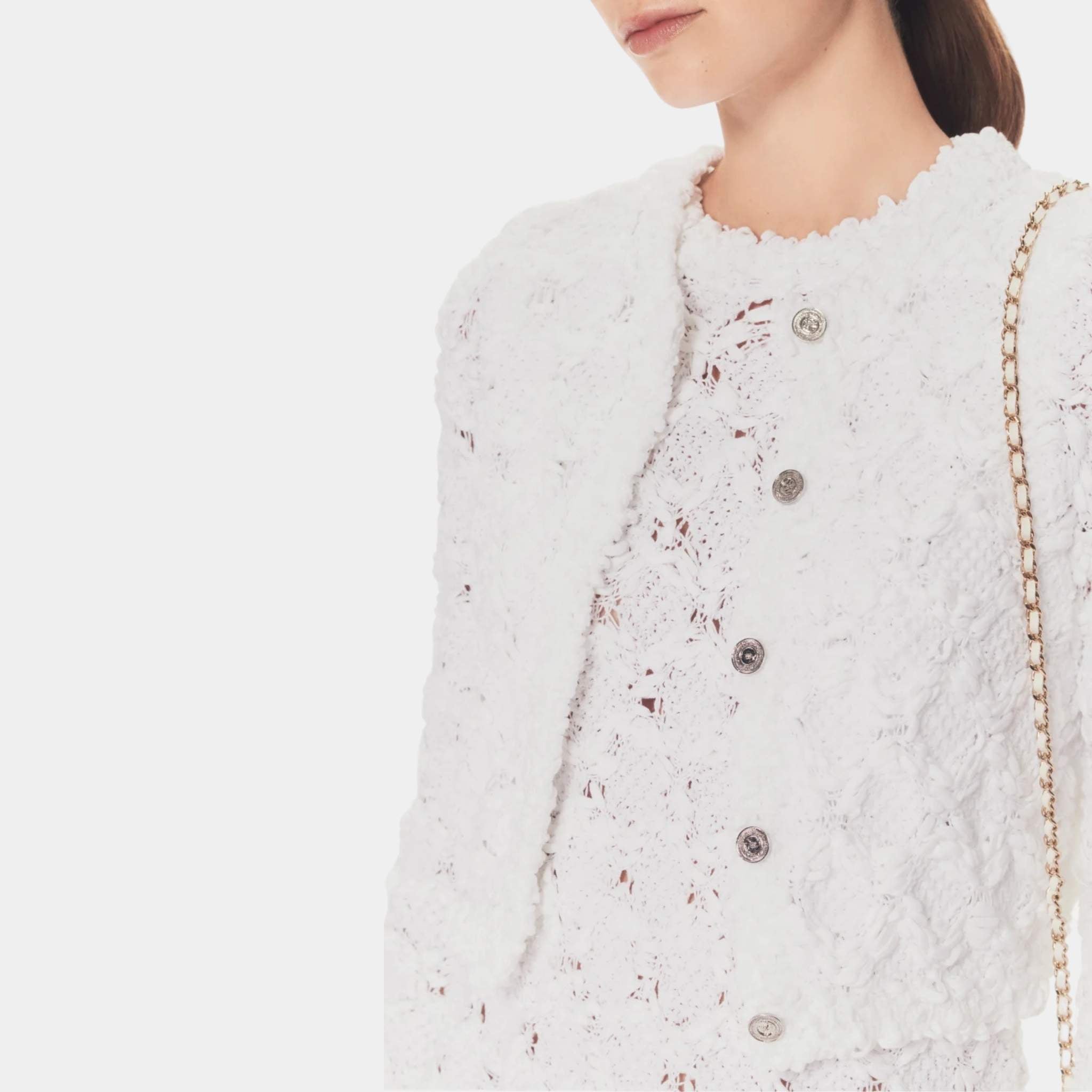 Cardigan Cotton White