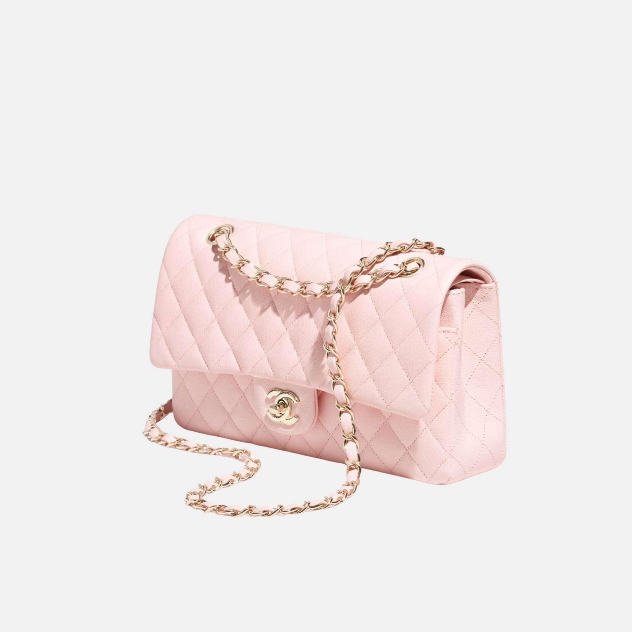 Classic 11.12 Handbag In Grained Shiny Calfskin And Gold Tone