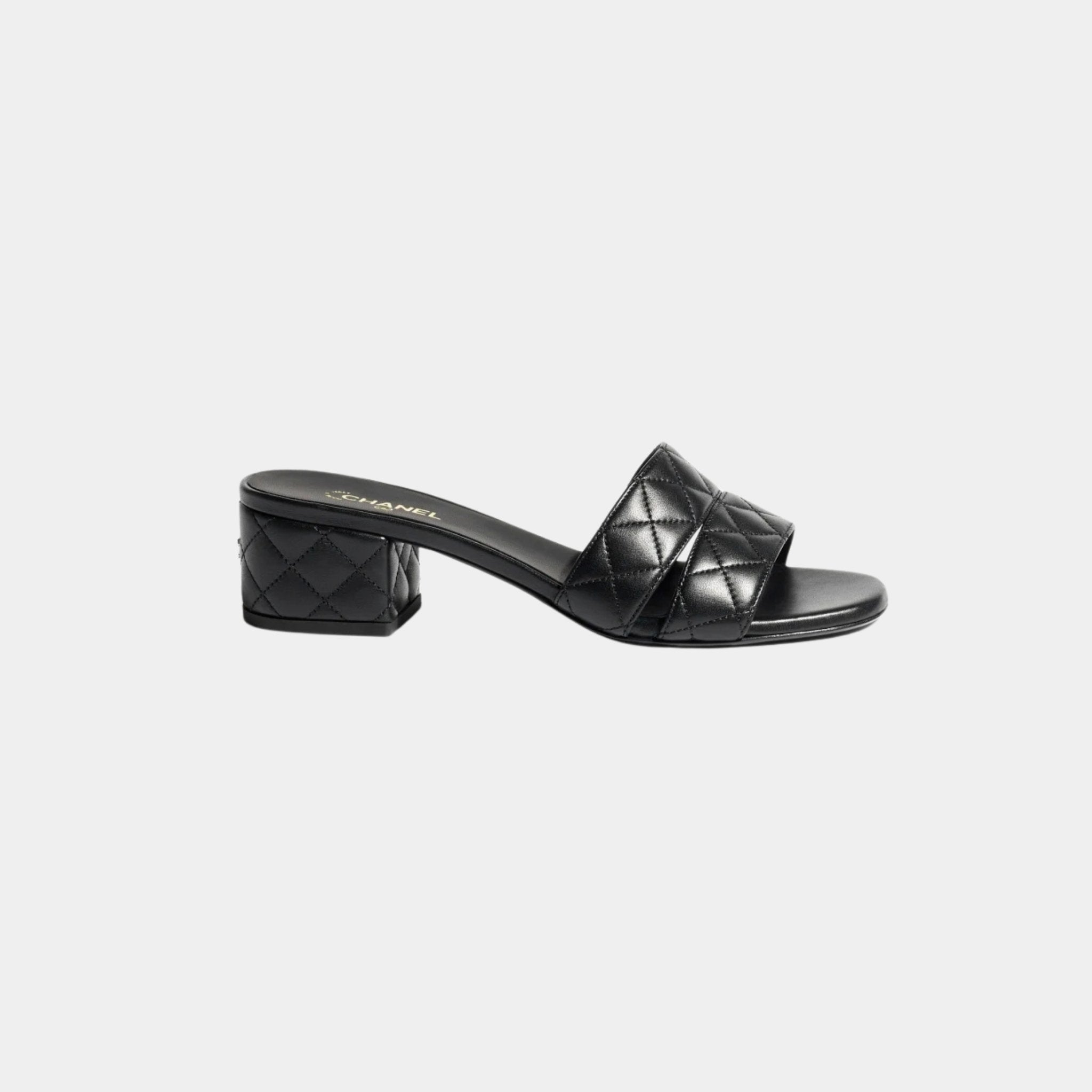Mules In Lambskin Heeled