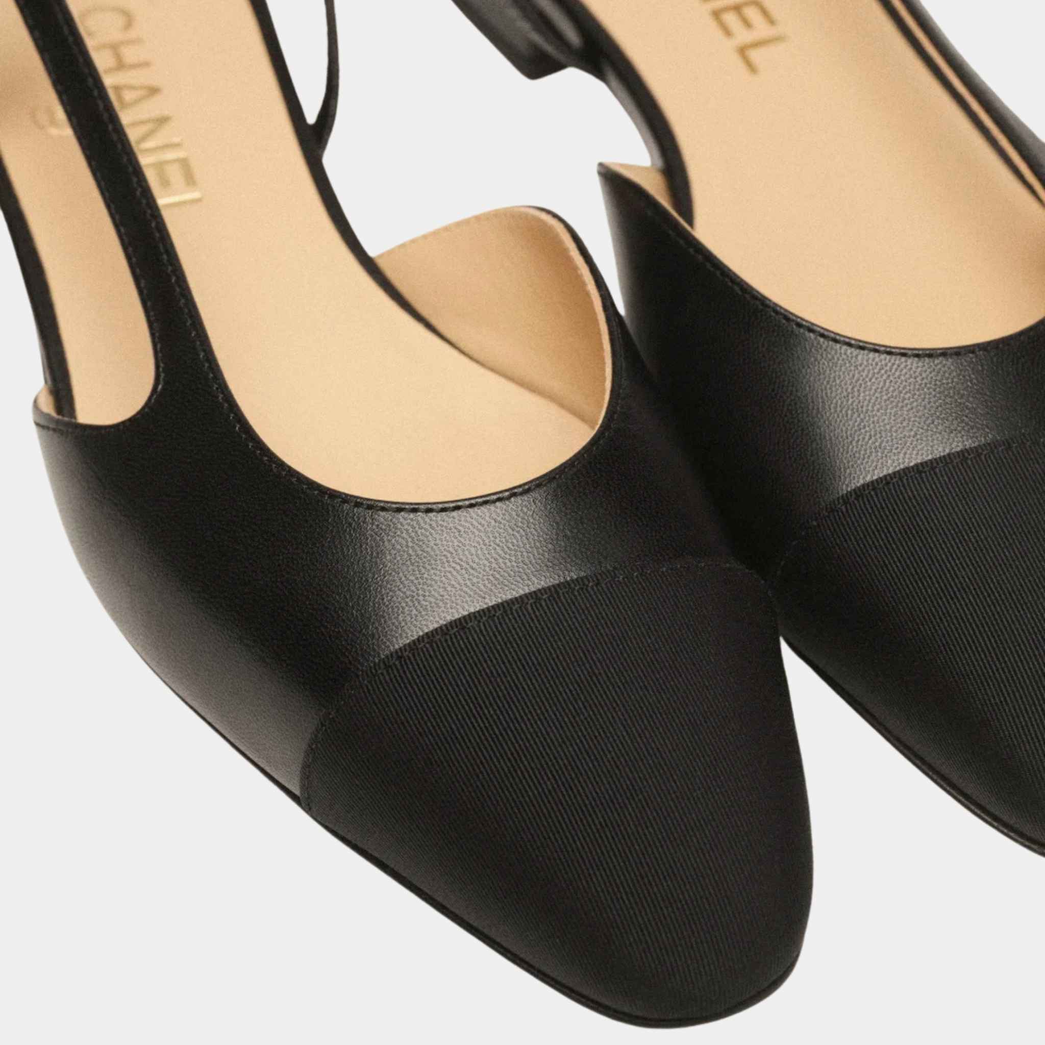 Slingback Goatskin and Grosgrain