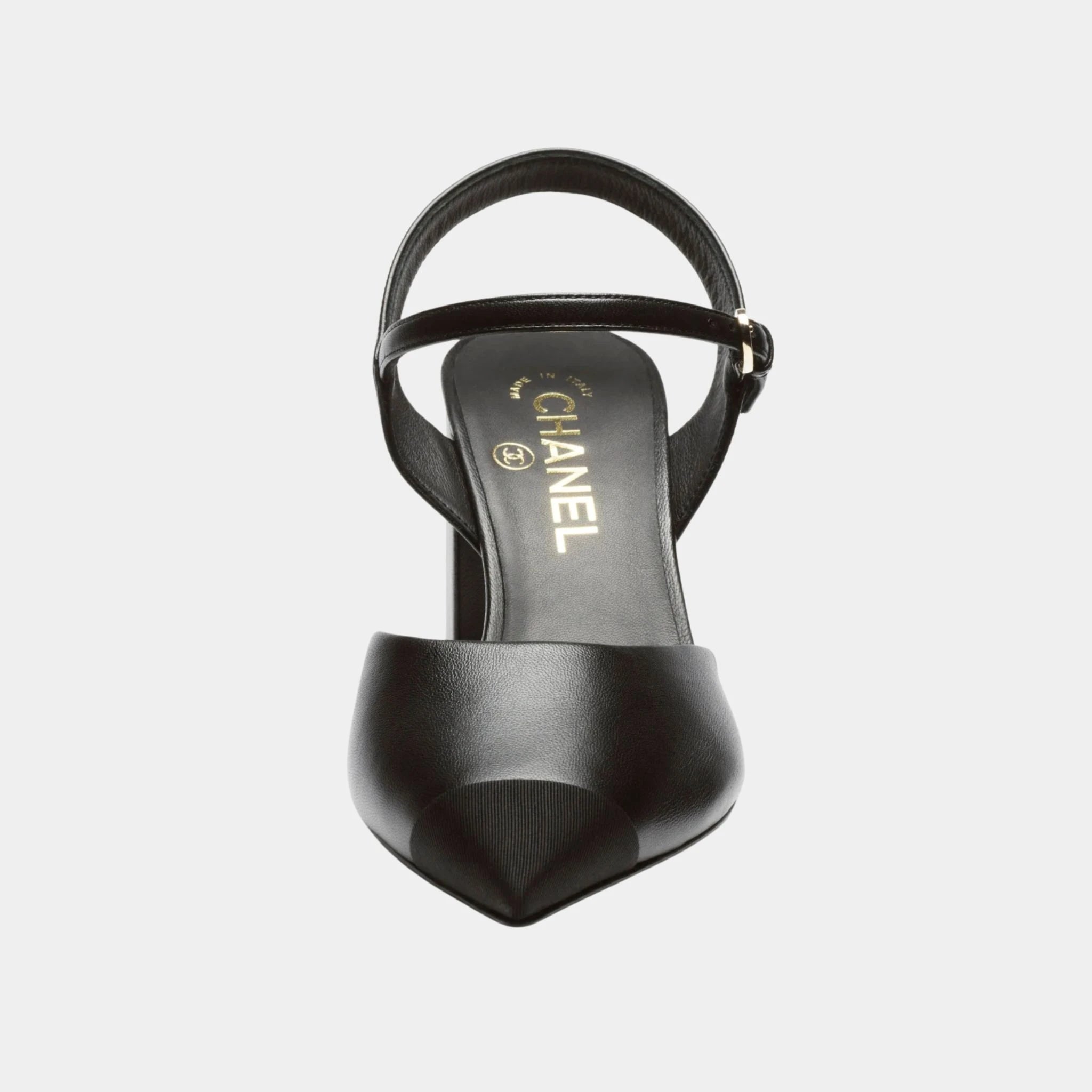 Slingback in Lambskin and Grosgrain