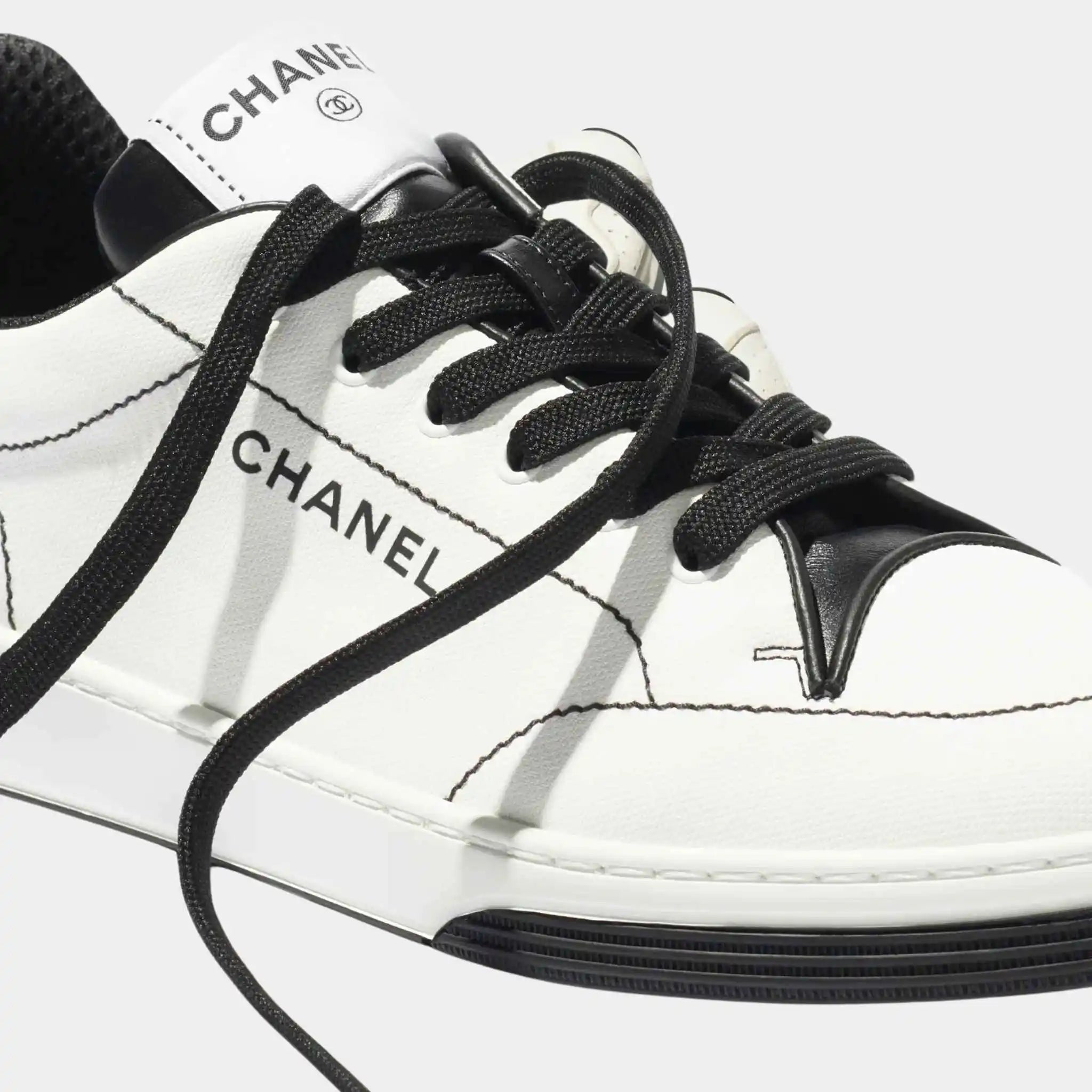 Trainers Sneaker Cotton White And Black