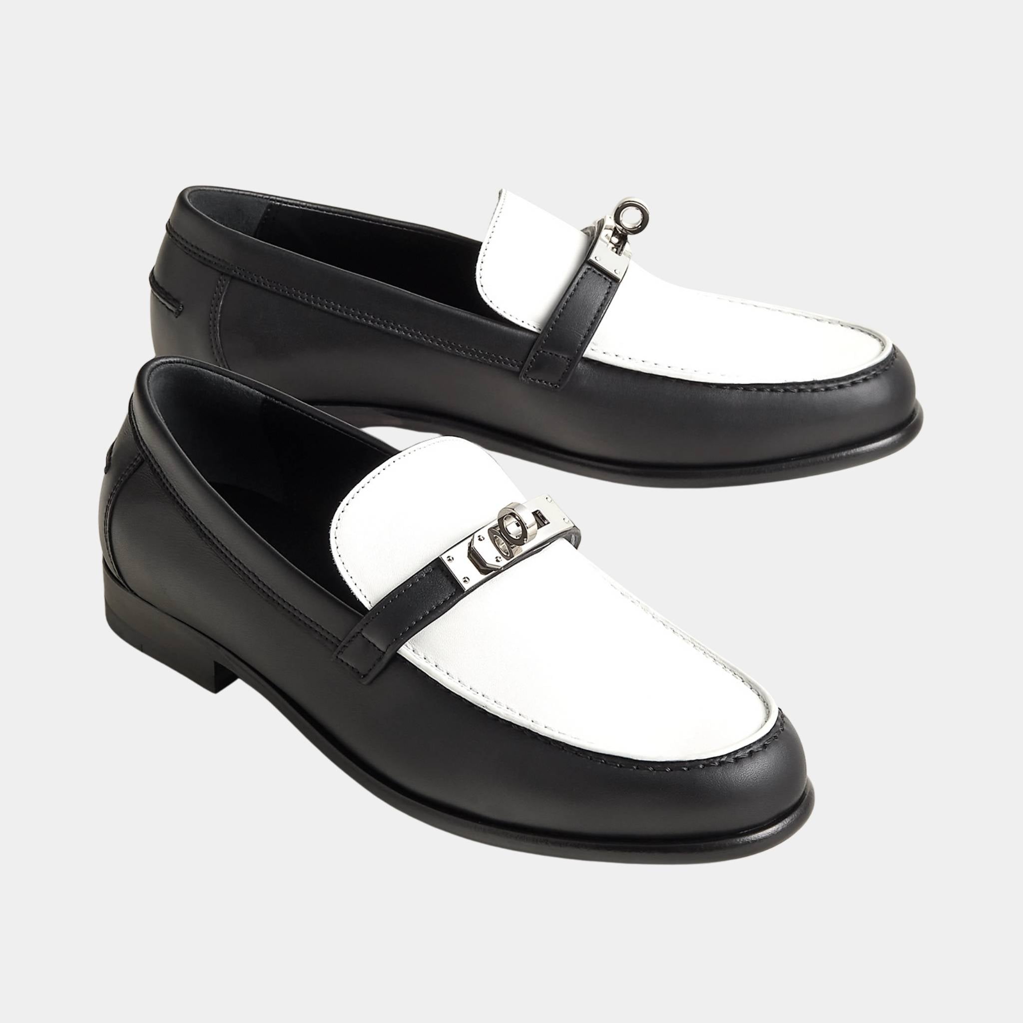 Destin Loafer in Calfskin with Palladium Plated Buckle