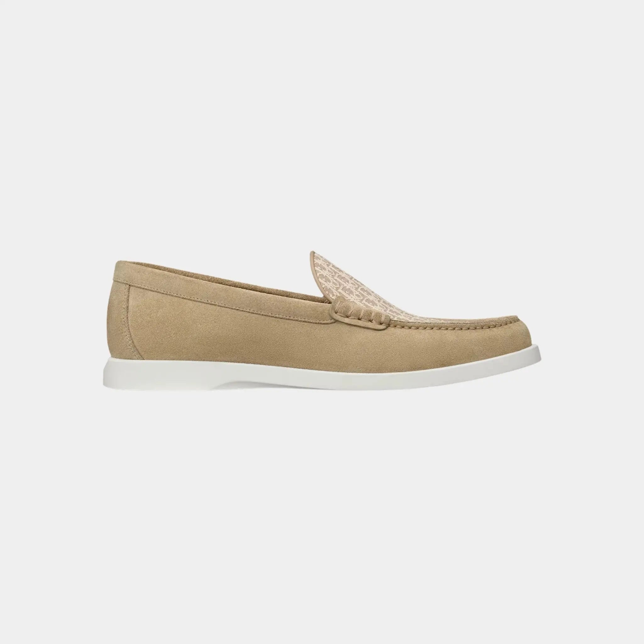 Dior Granville Moccasin Oblique Suede and Jacquard Canvas