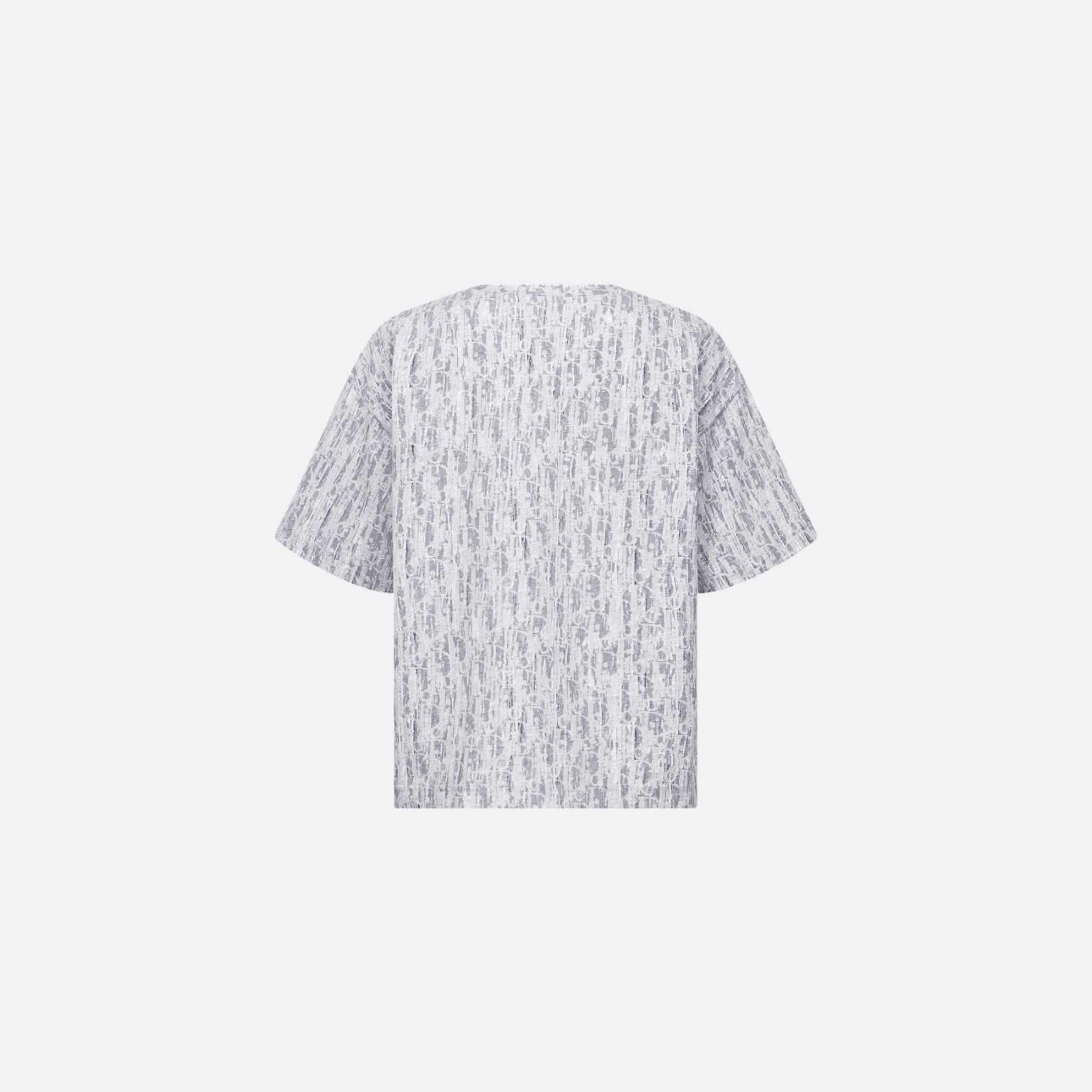 Kids T-Shirt Gray Dior Oblique Cotton Jersey Camouflage Effect