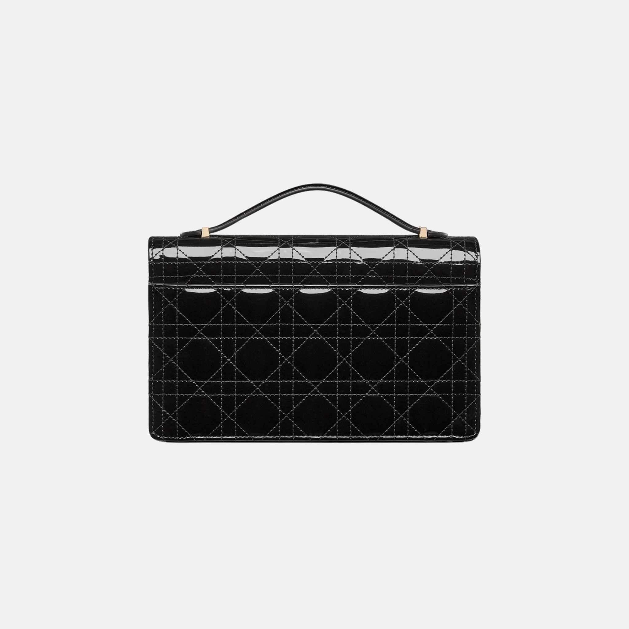 My Dior Top Handle Bag In Patent Cannage Calfskin