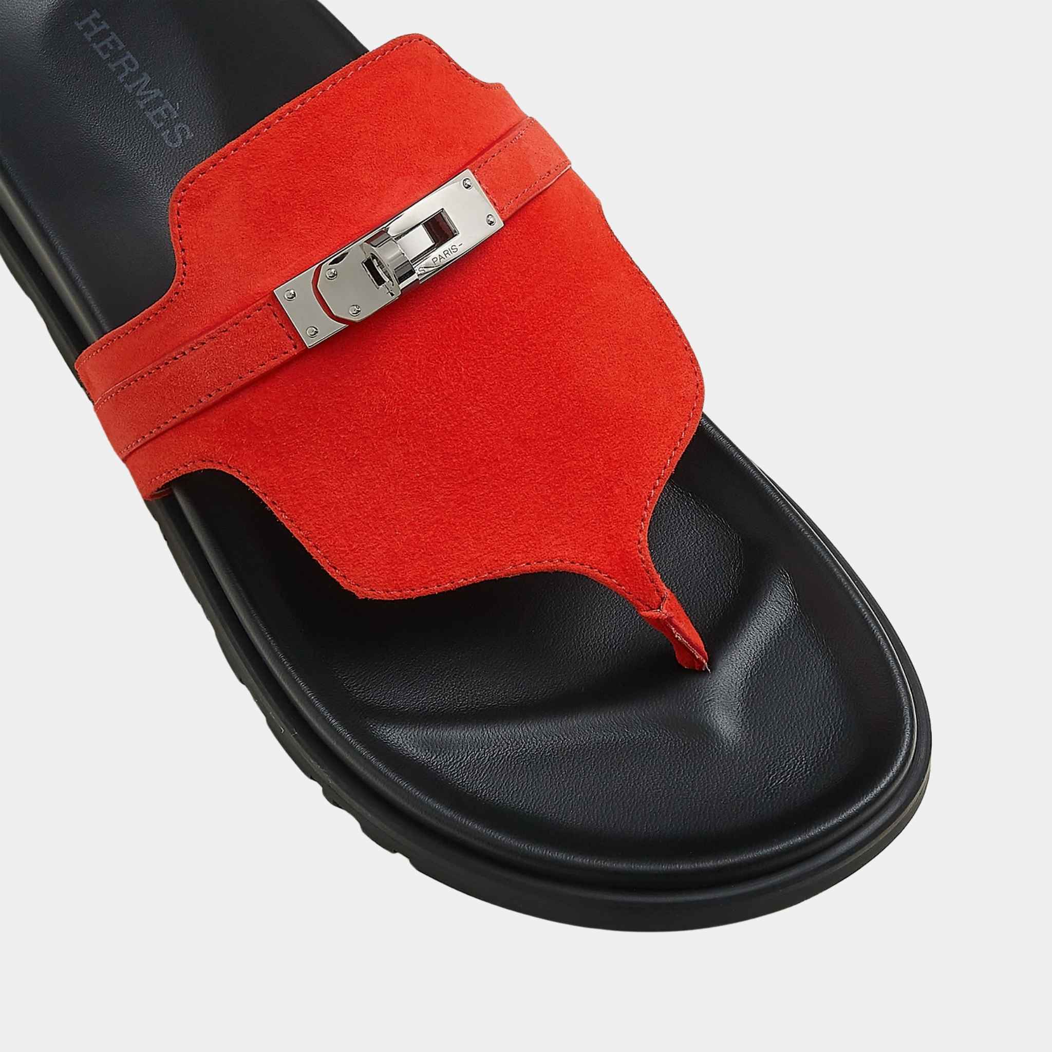 Empire Sandal Suede Palladium Plated Buckle