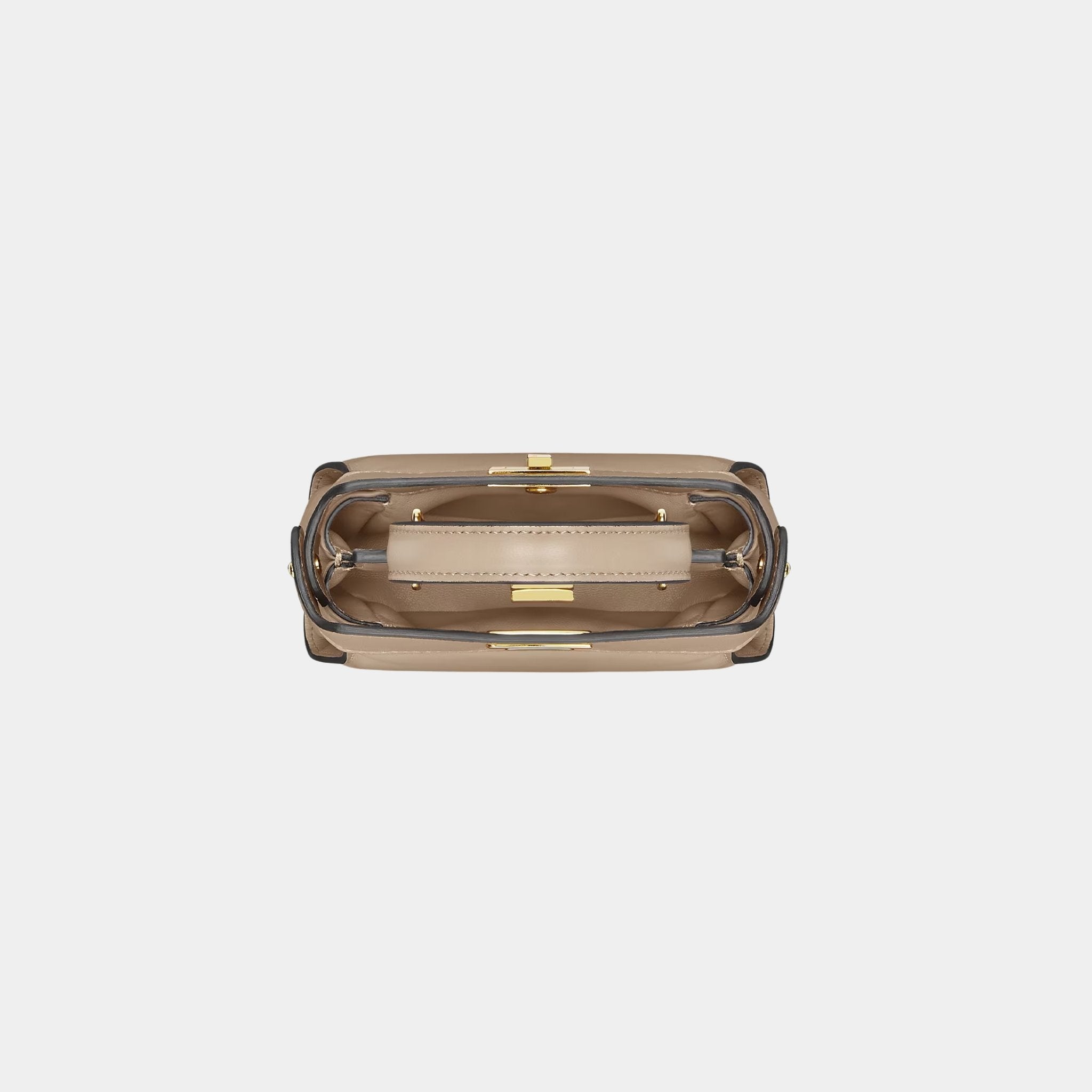 Nano Peekaboo Nappa Leather Bag