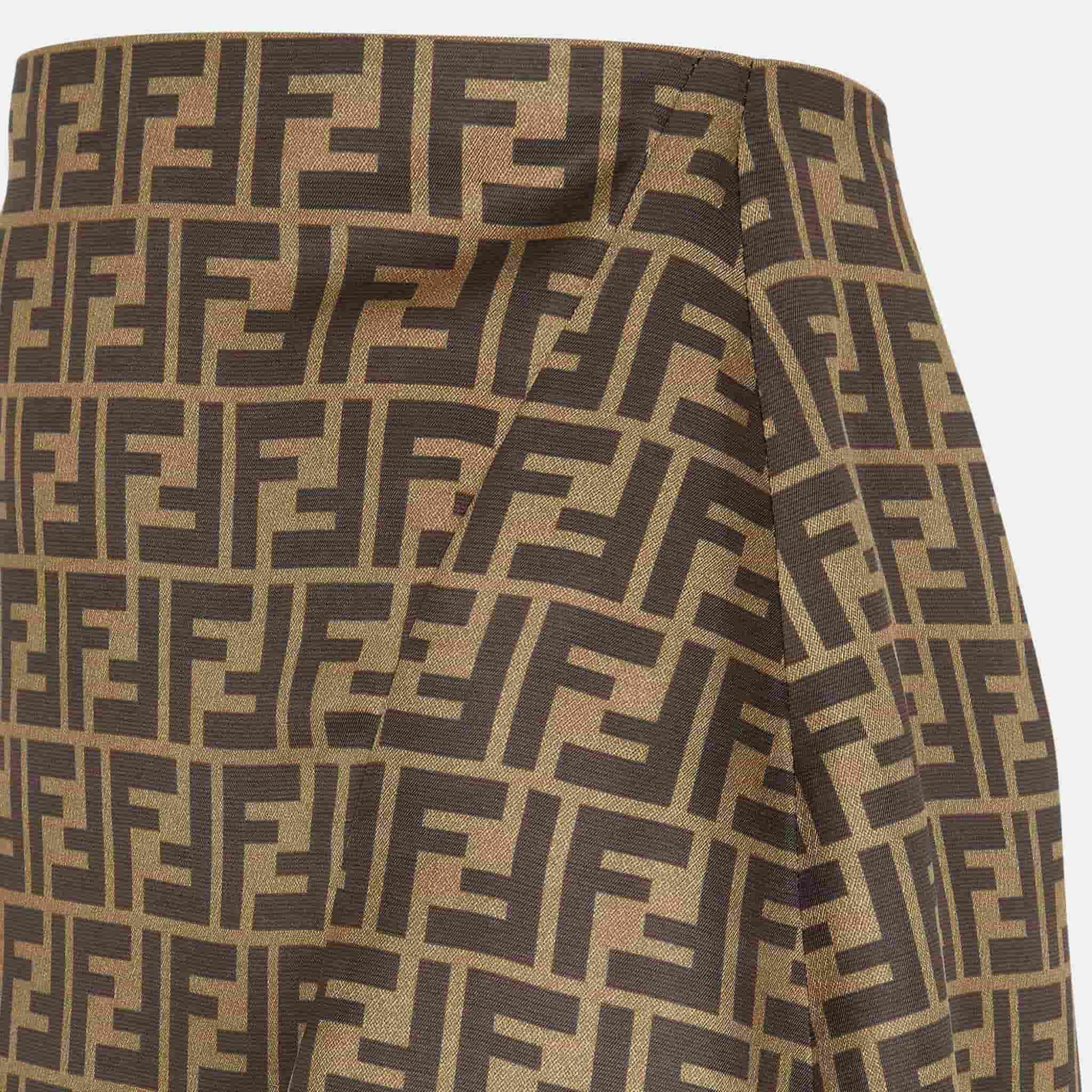 Skirt In Brown FF Twill