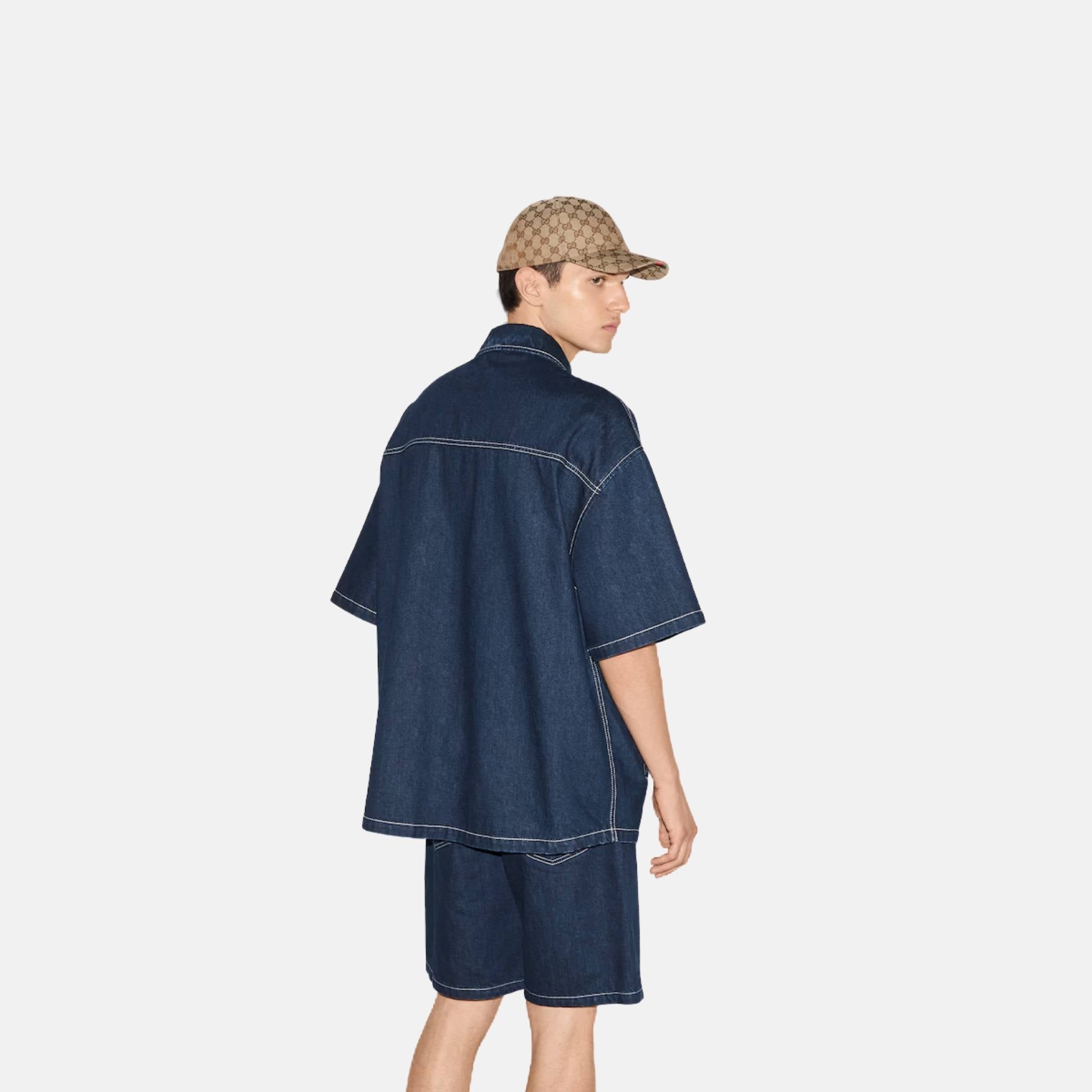 Lasered Denim Shirt