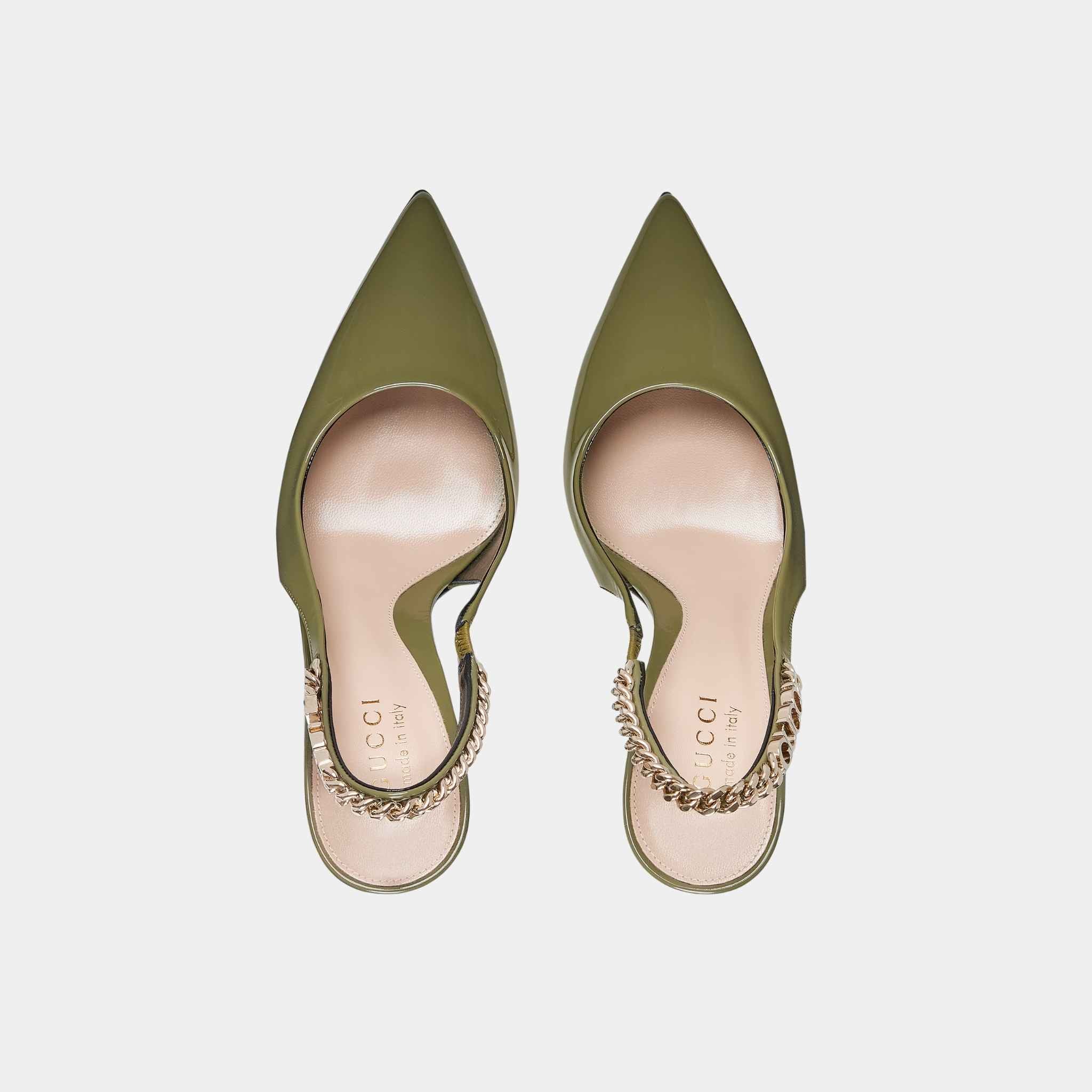 Signoria Slingback Patent Leather Pump