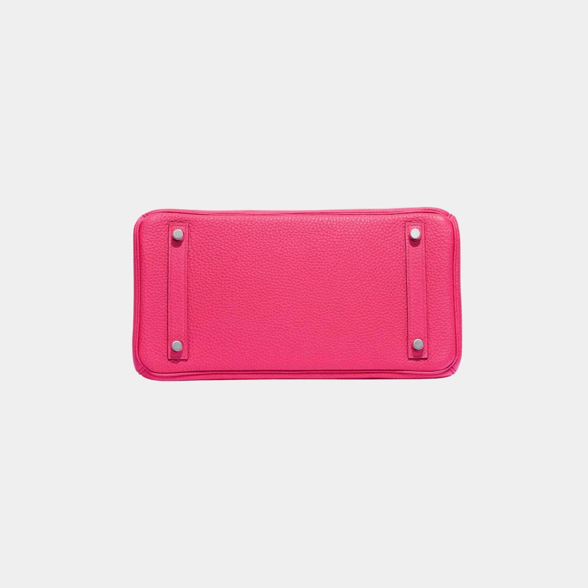 Birkin 30 Clemence Taurillon Rose Extreme PHW