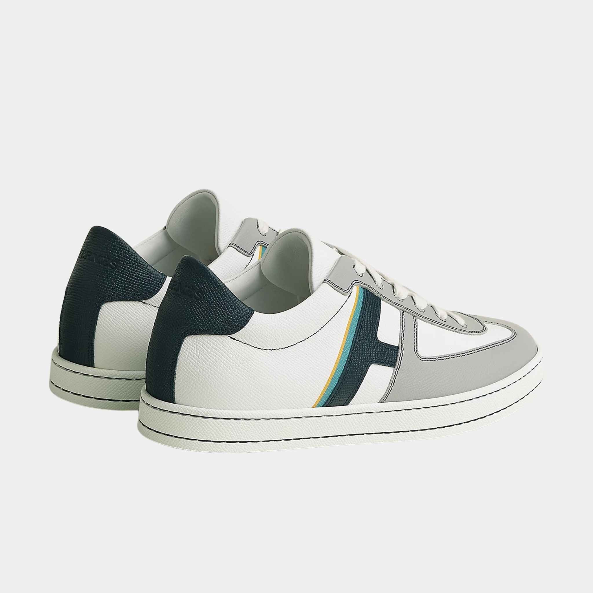 Boomerang Sneaker in Printed Epsom Calfskin