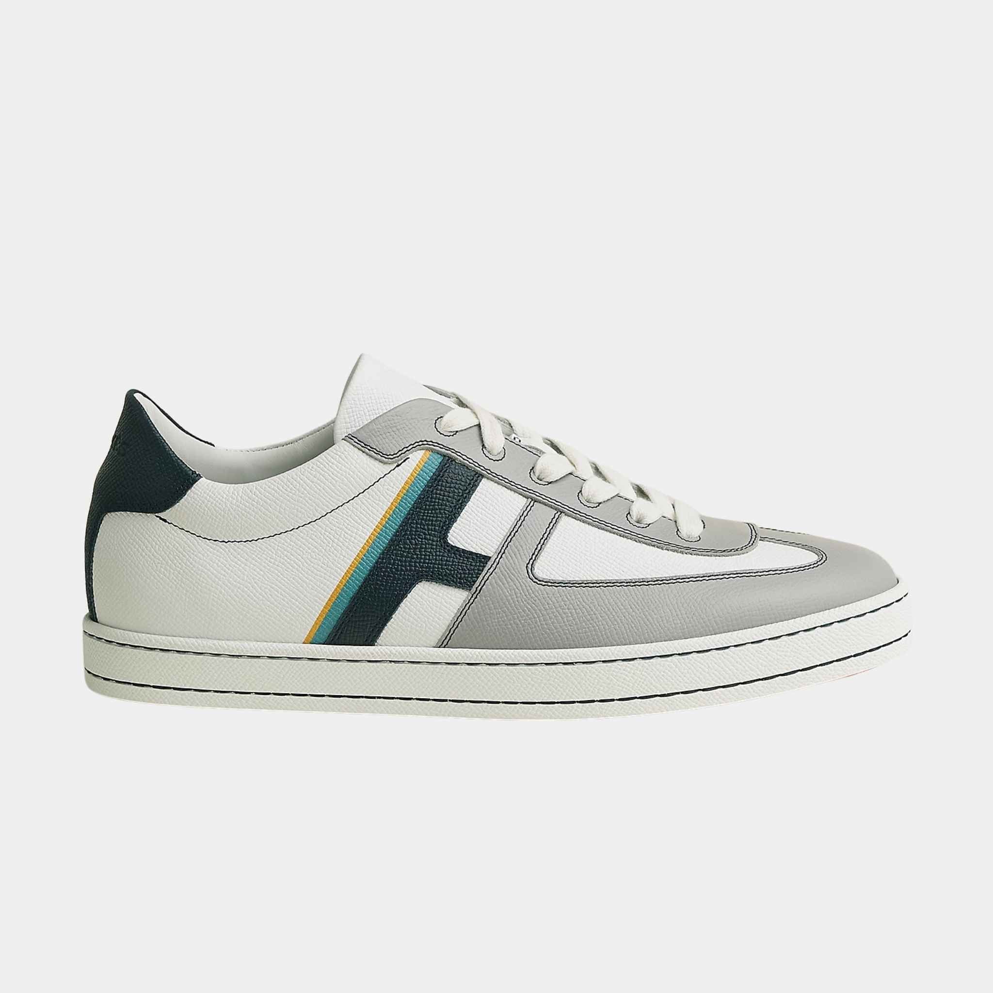 Boomerang Sneaker in Printed Epsom Calfskin