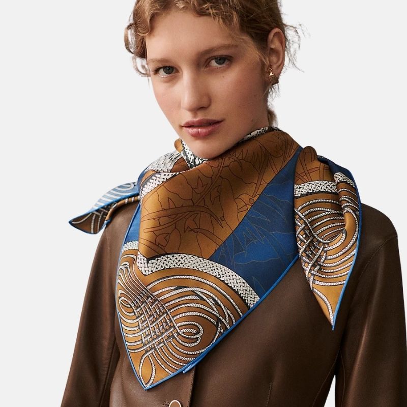 Brandebourgs Fleuris Double Face Scarf 90