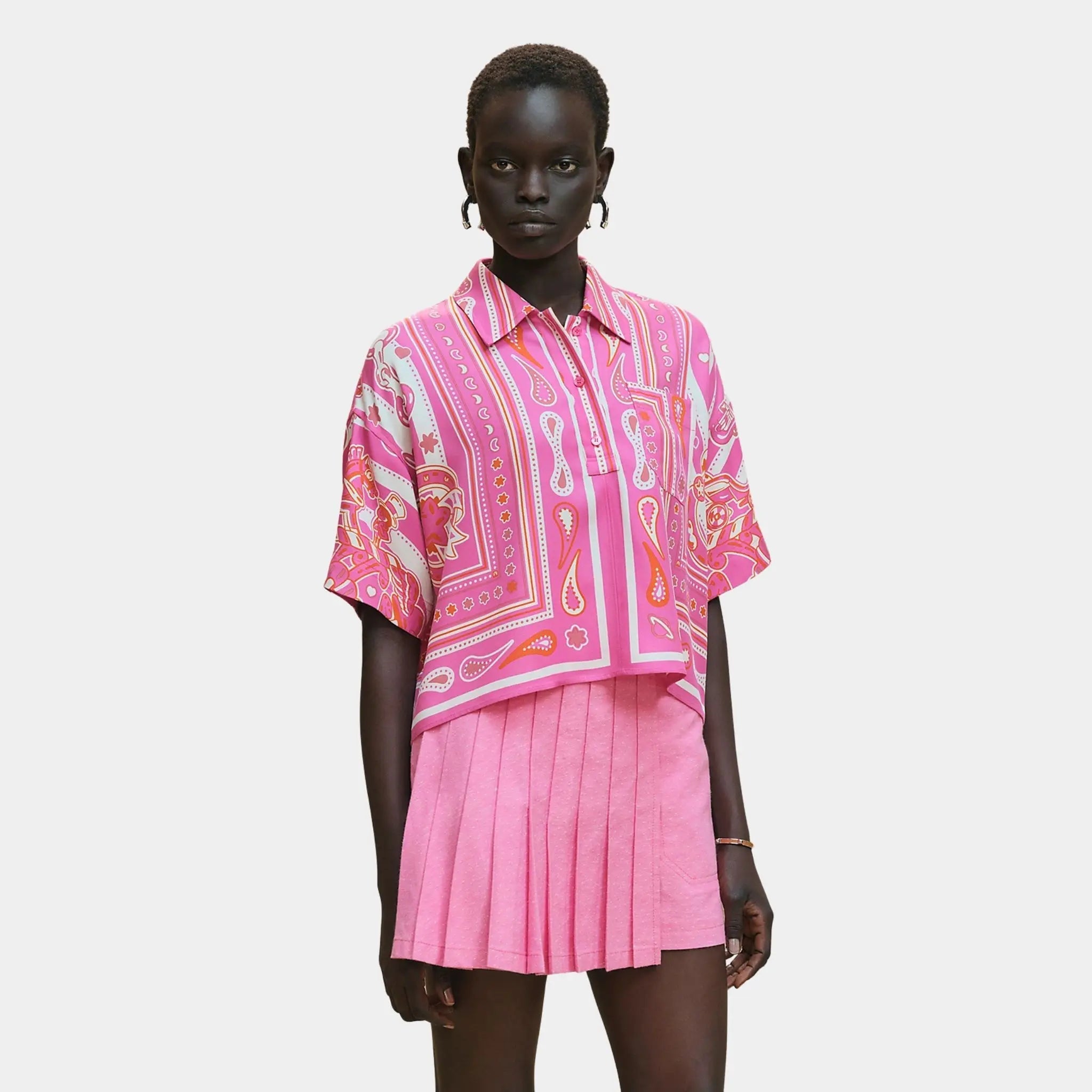 Candy Libris Bandana Printed Blouse