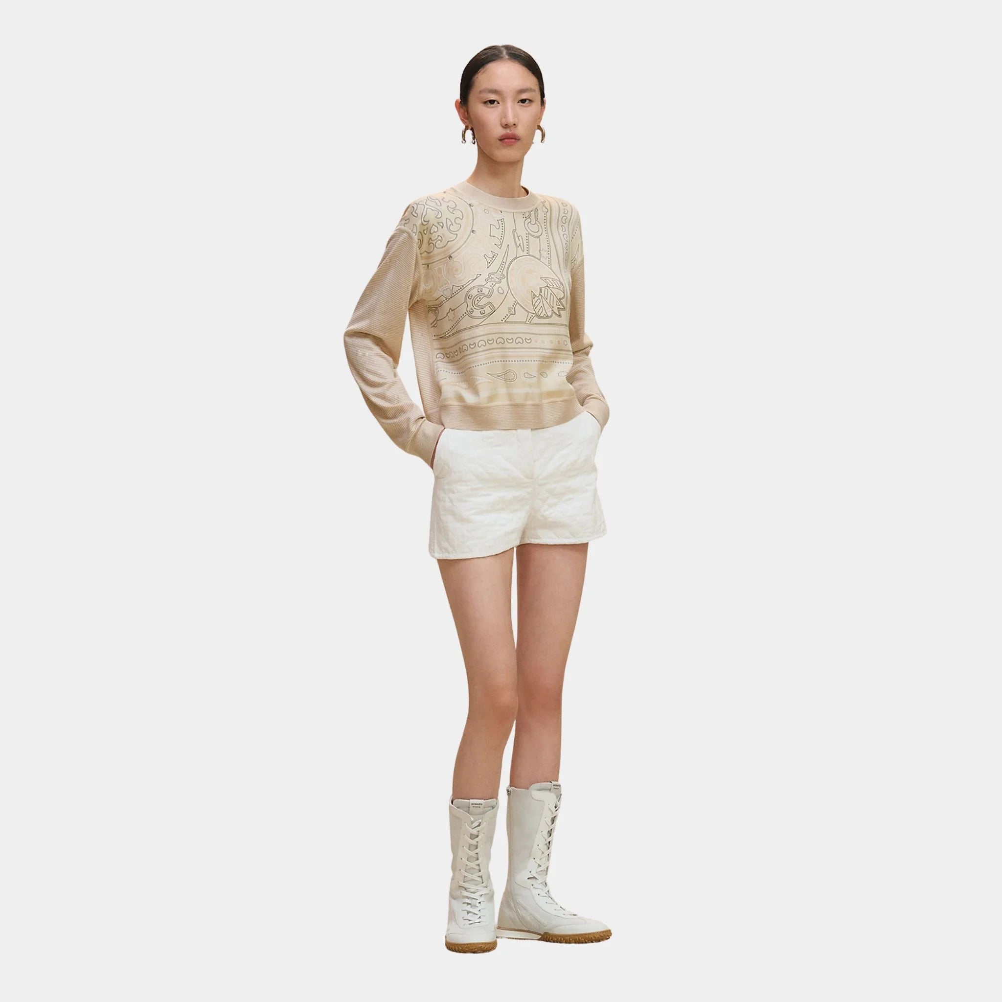 Candy Libris Long-sleeve Twillaine Sweater