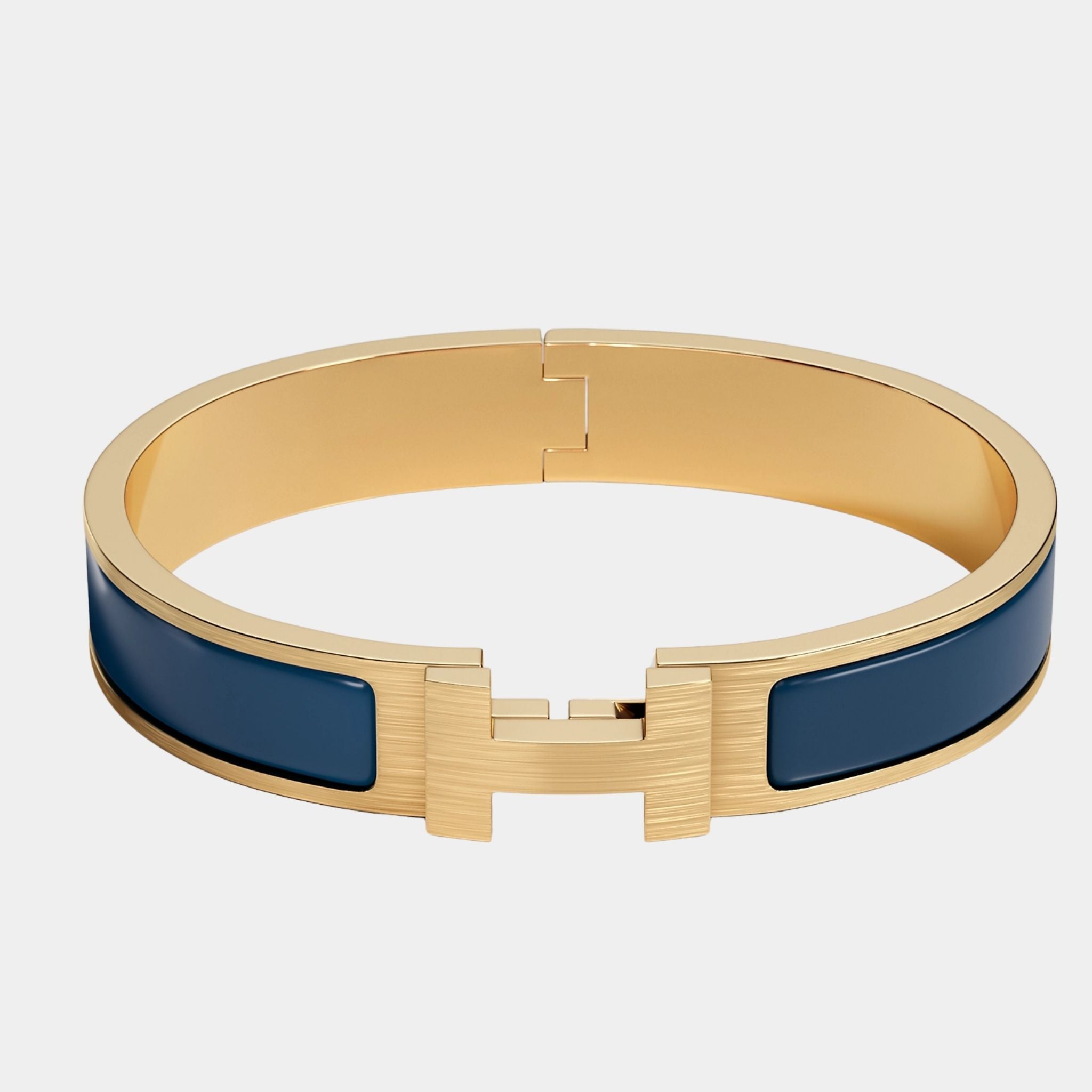 Clic HH Narrow Bracelet Gold Plated