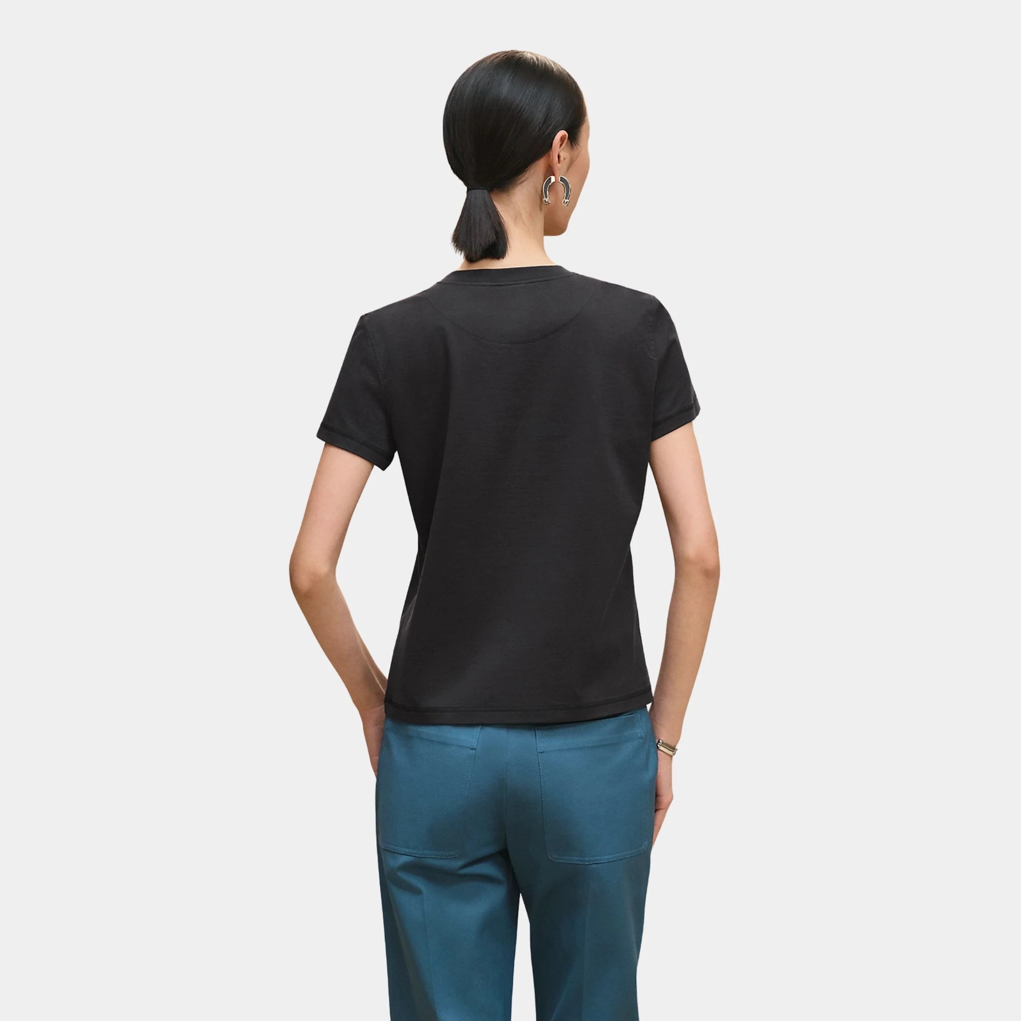 Coloriages de Jour Print Straight T-shirt